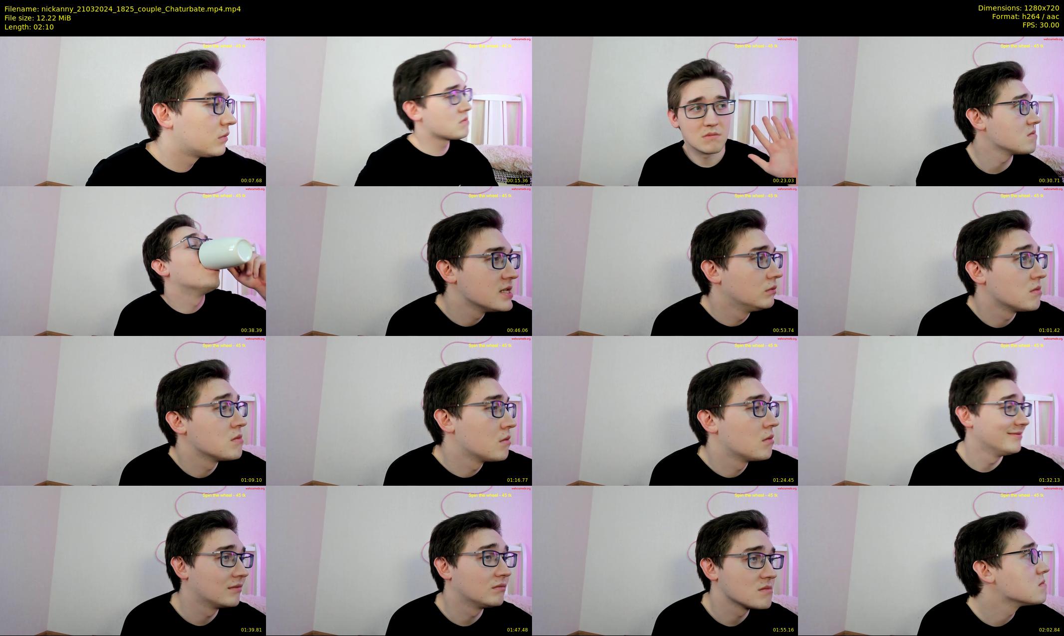 nickanny — 3 minute Chaturbate couple cam show recording, 720p, Mar 21, 2024