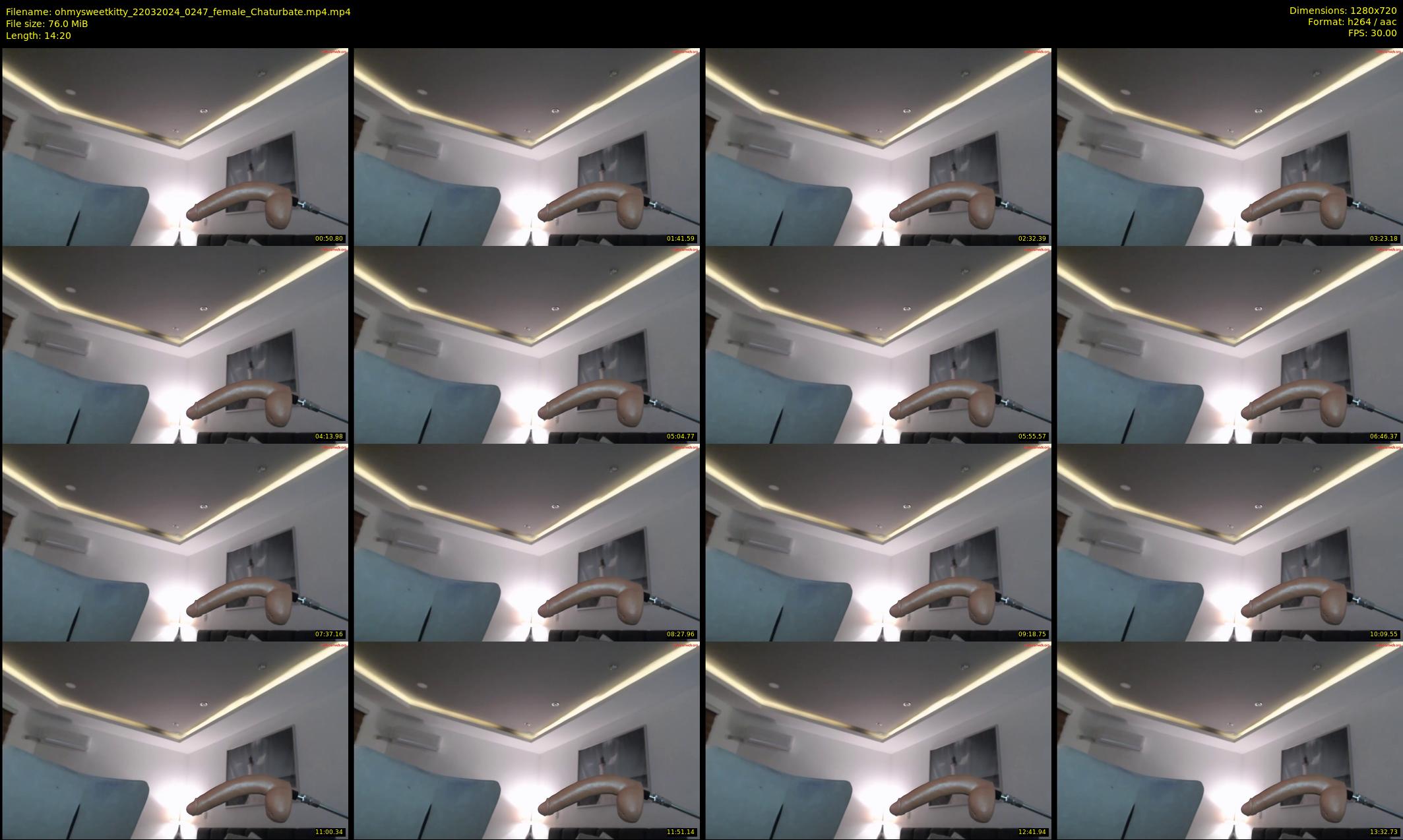 ohmysweetkitty — 15 minute Chaturbate female cam show recording, 720p, Mar 22, 2024
