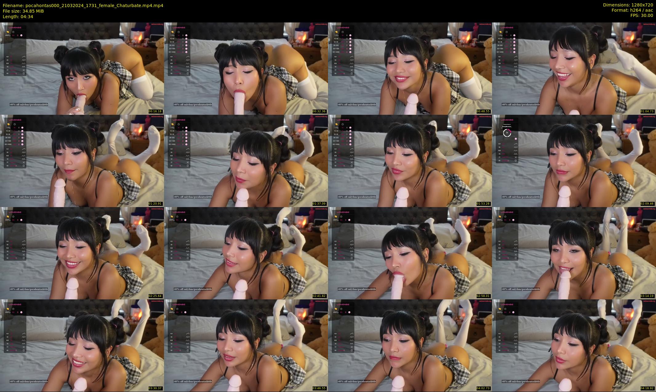 pocahontas000 — 5 minute Chaturbate female cam show recording, 720p, Mar 21, 2024