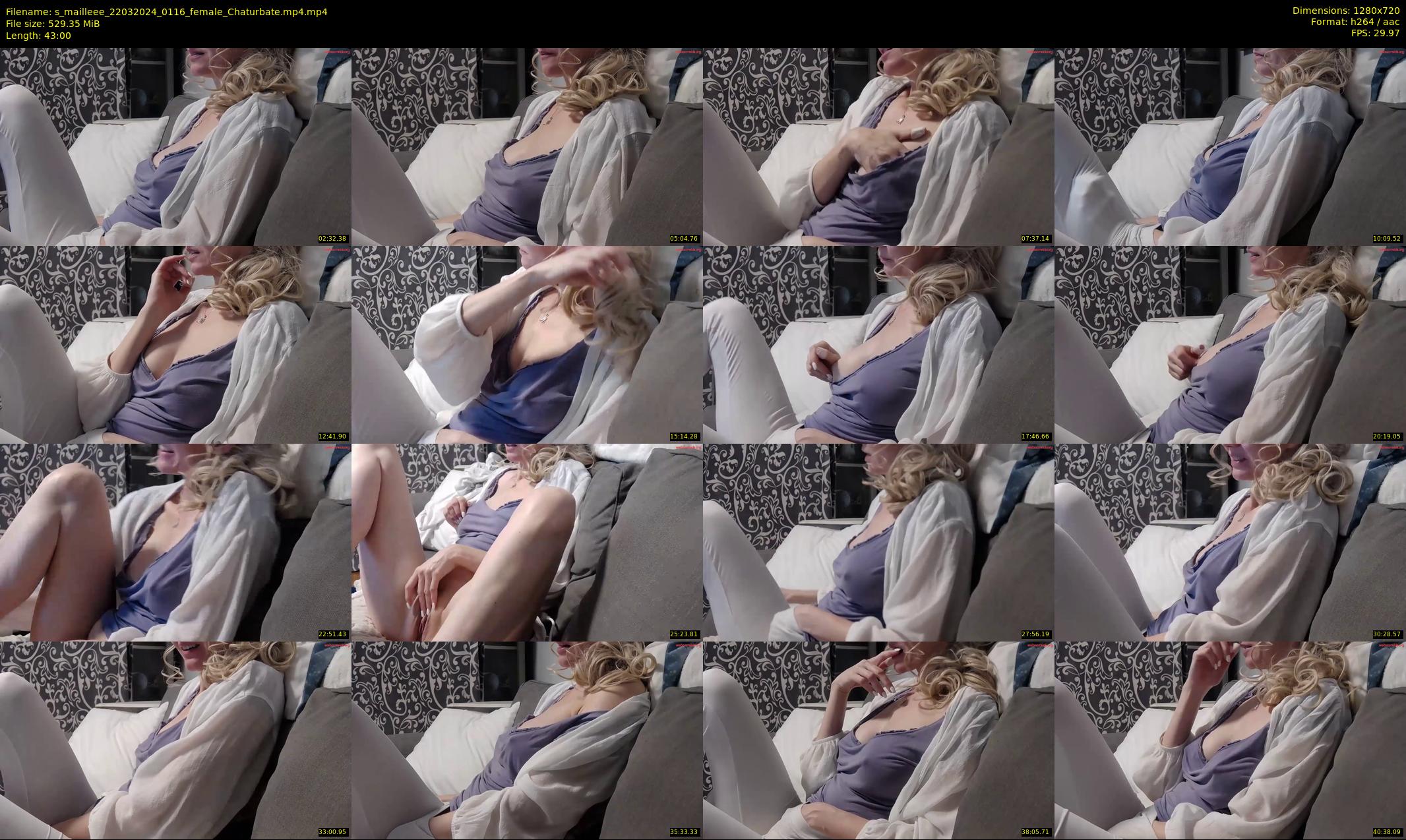 s_mailleee — 43 minute Chaturbate female cam show recording, 720p, Mar 22, 2024