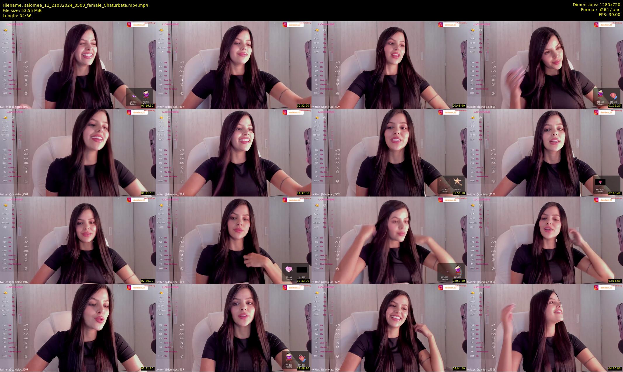 salomee_11 — 5 minute Chaturbate female cam show recording, 720p, Mar 21, 2024