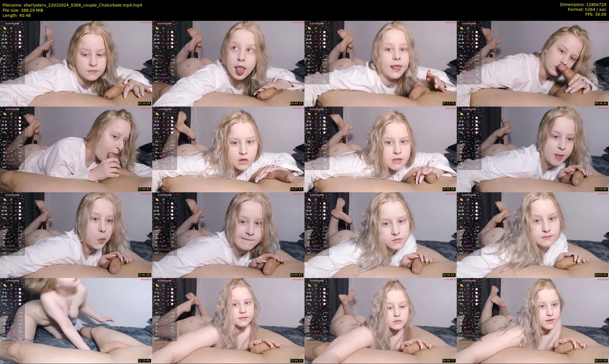 sherlystero — 41 minute Chaturbate couple cam show recording, 720p, Mar 22, 2024