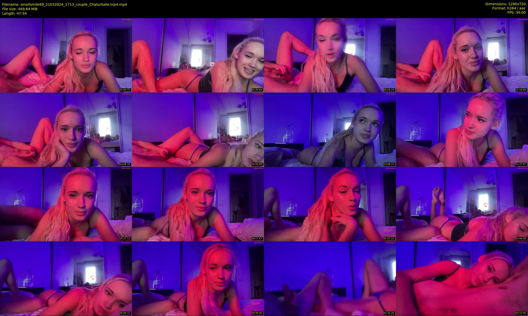 smallsmile69 — 48 minute Chaturbate couple cam show recording, 720p, Mar 21, 2024