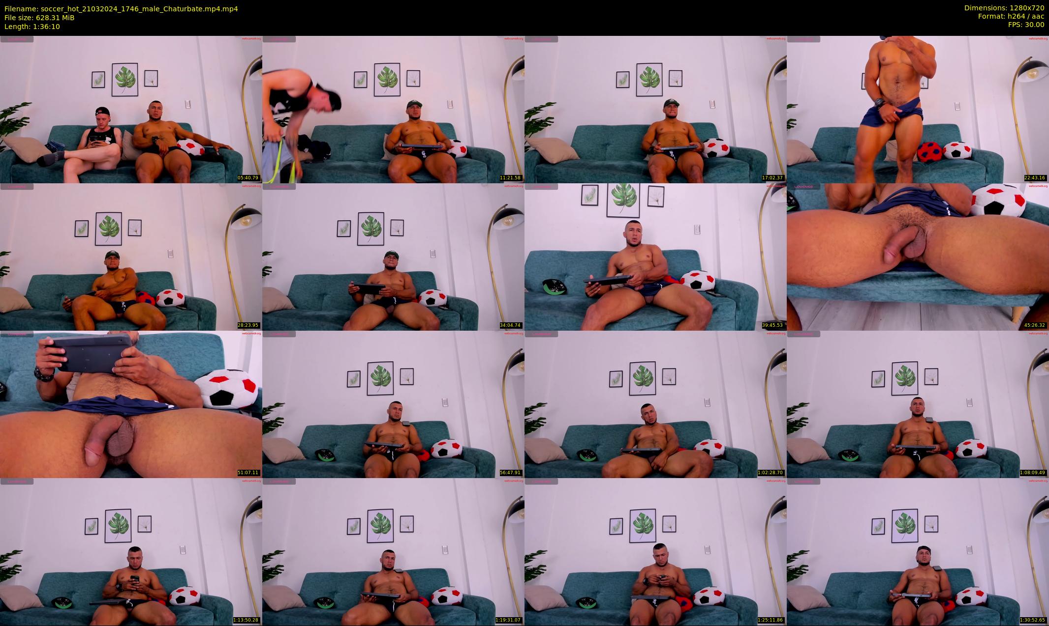 soccer_hot — 97 minute Chaturbate male cam show recording, 720p, Mar 21, 2024