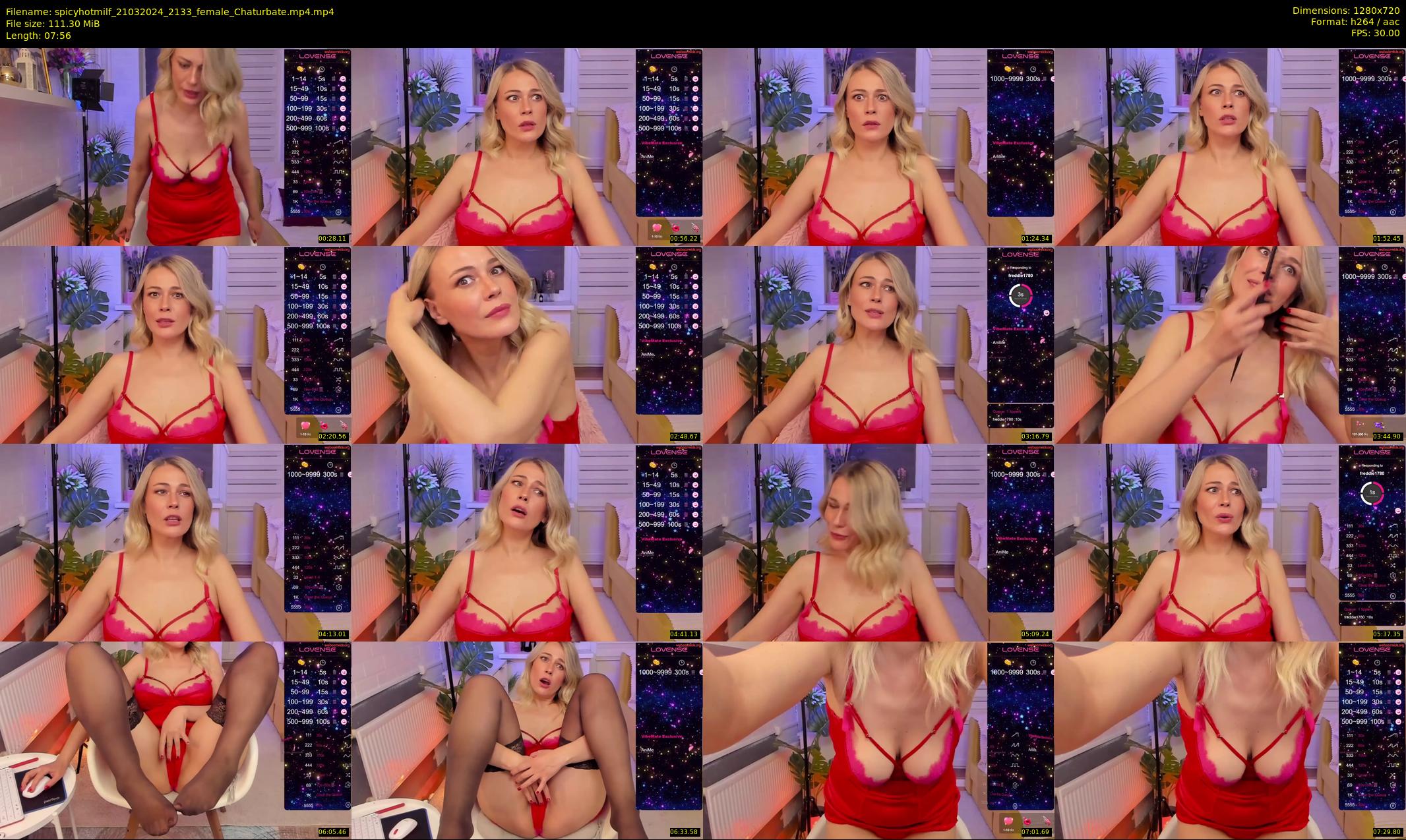 spicyhotmilf — 8 minute Chaturbate female cam show recording, 720p, Mar 21, 2024