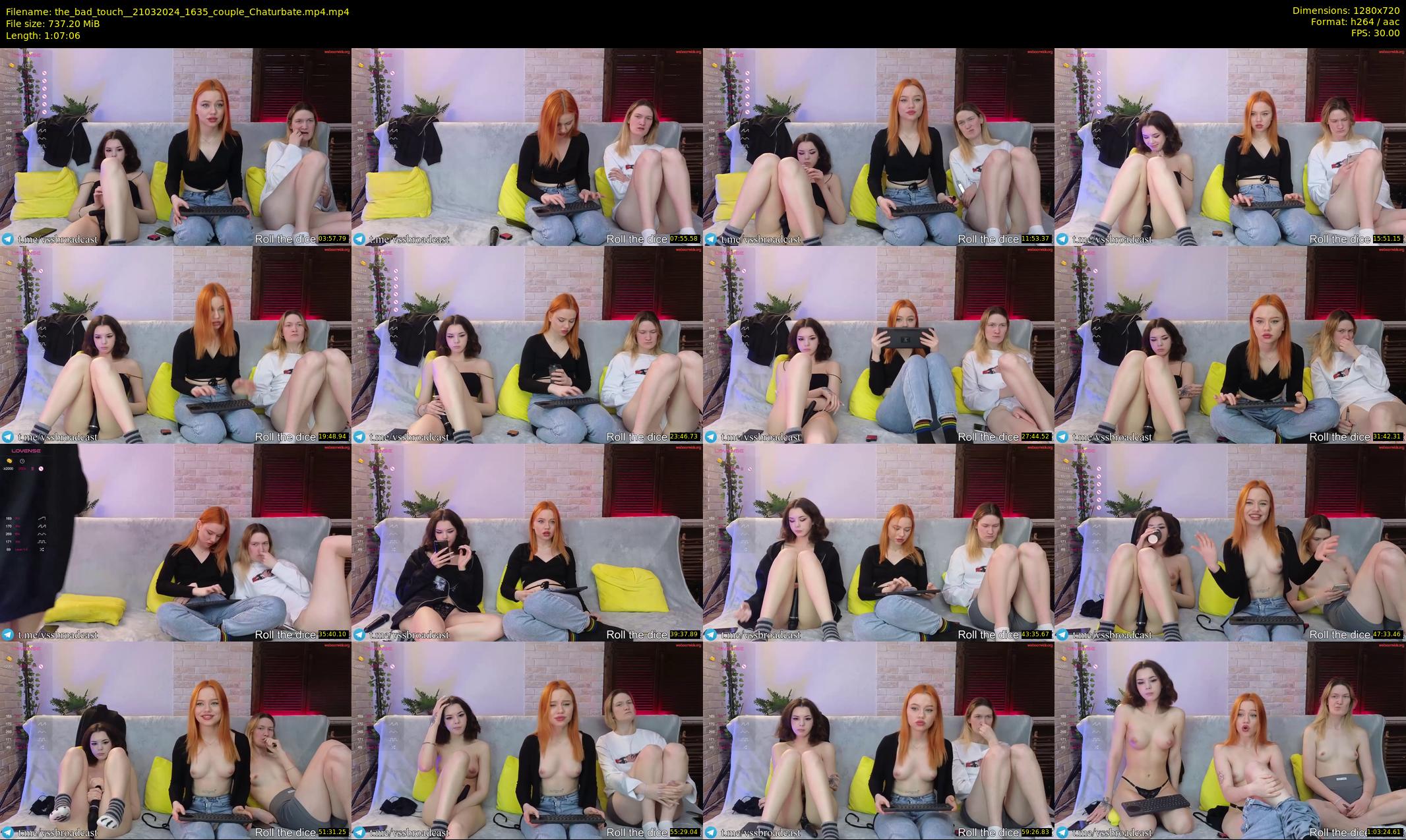 the_bad_touch_ — 68 minute Chaturbate couple cam show recording, 720p, Mar 21, 2024