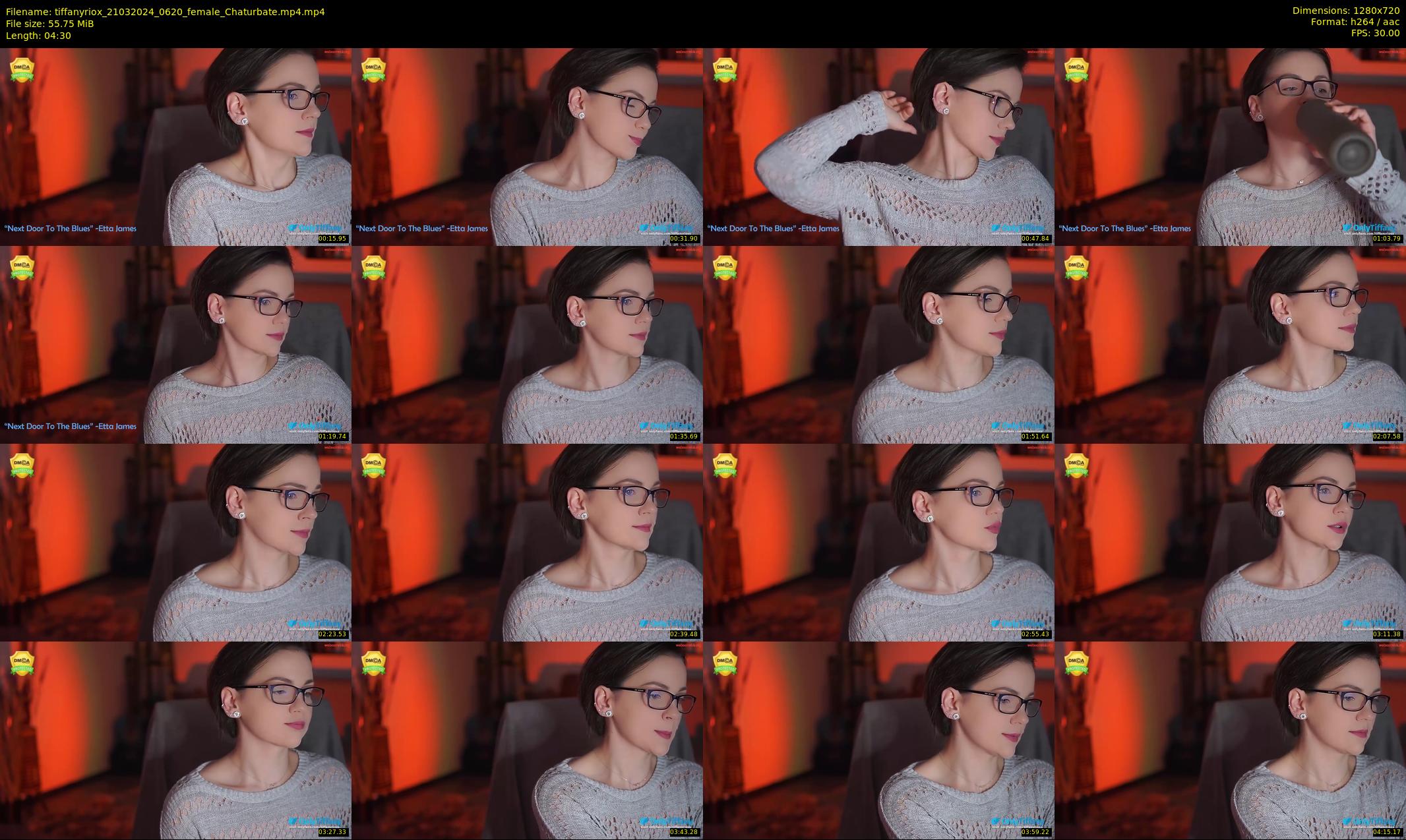 tiffanyriox — 5 minute Chaturbate female cam show recording, 720p, Mar 21, 2024