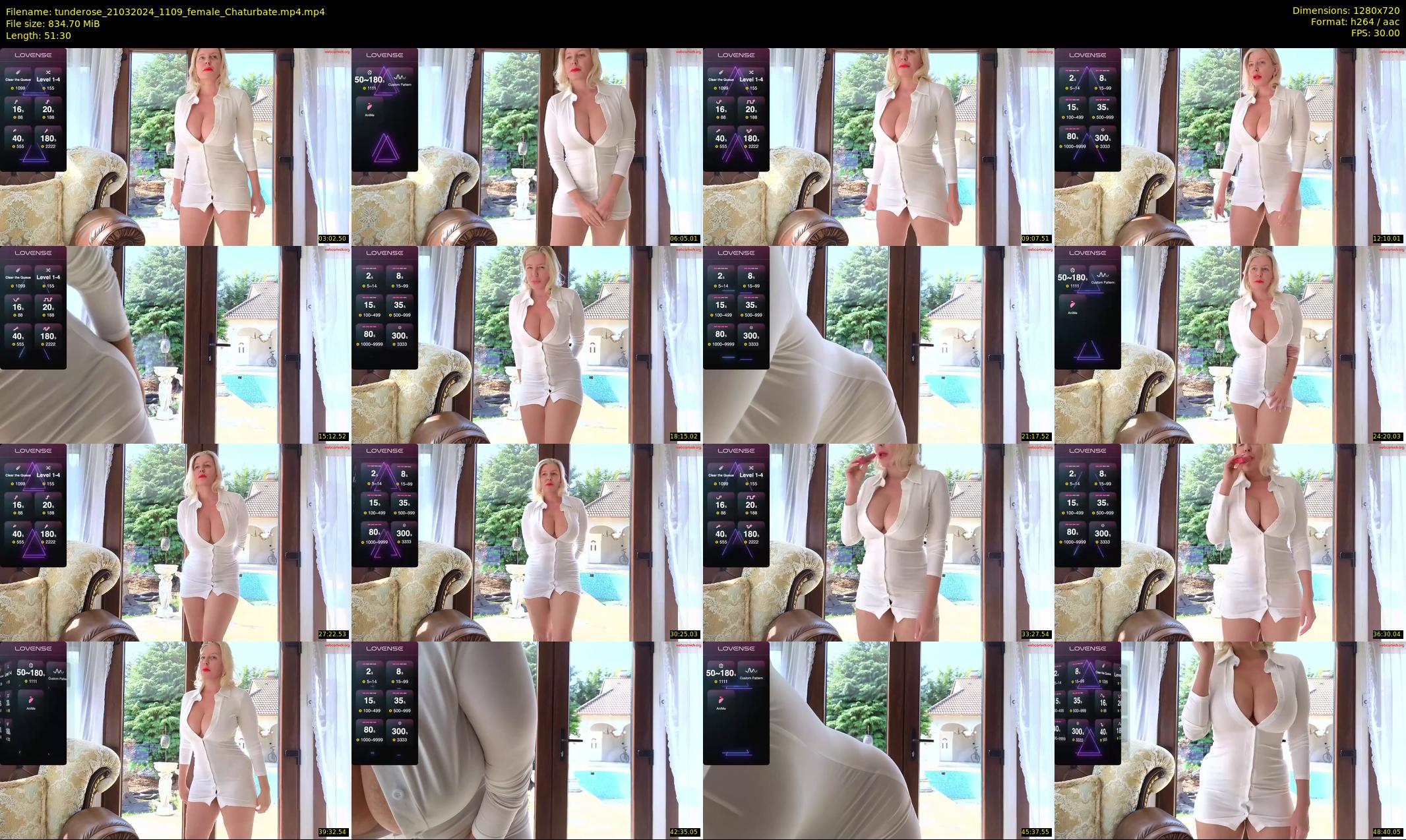 tunderose — 52 minute Chaturbate female cam show recording, 720p, Mar 21, 2024