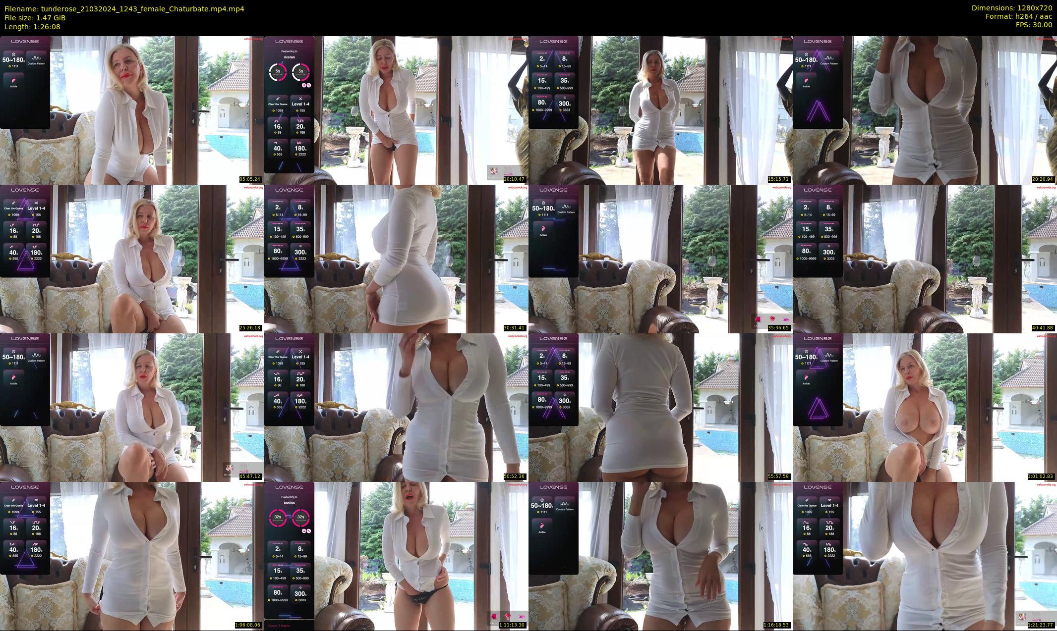 tunderose — 87 minute Chaturbate female cam show recording, 720p, Mar 21, 2024