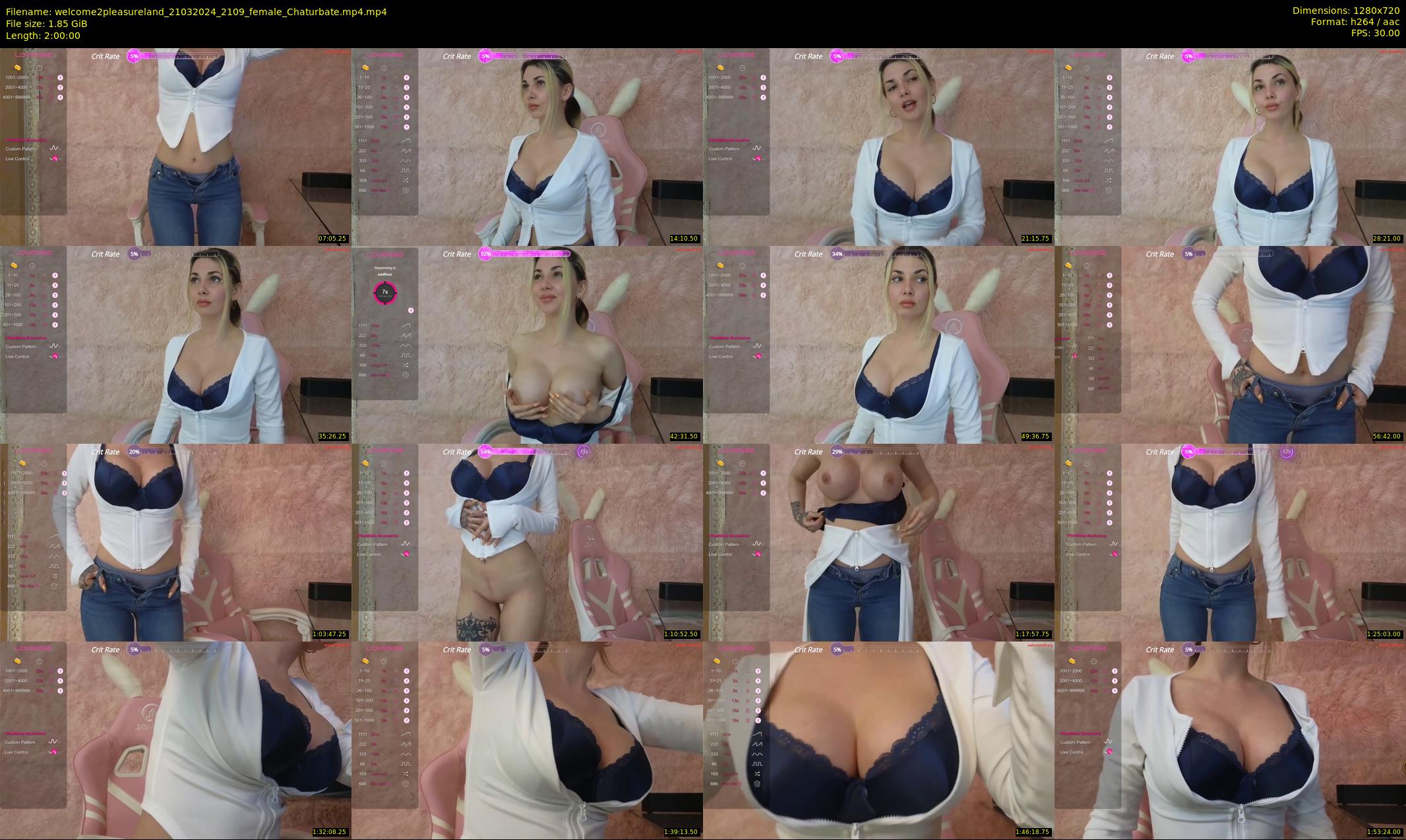 welcome2pleasureland — 120 minute Chaturbate female cam show recording, 720p, Mar 21, 2024