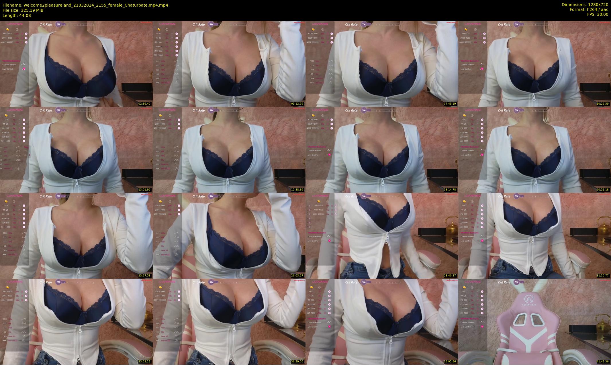 welcome2pleasureland — 45 minute Chaturbate female cam show recording, 720p, Mar 21, 2024