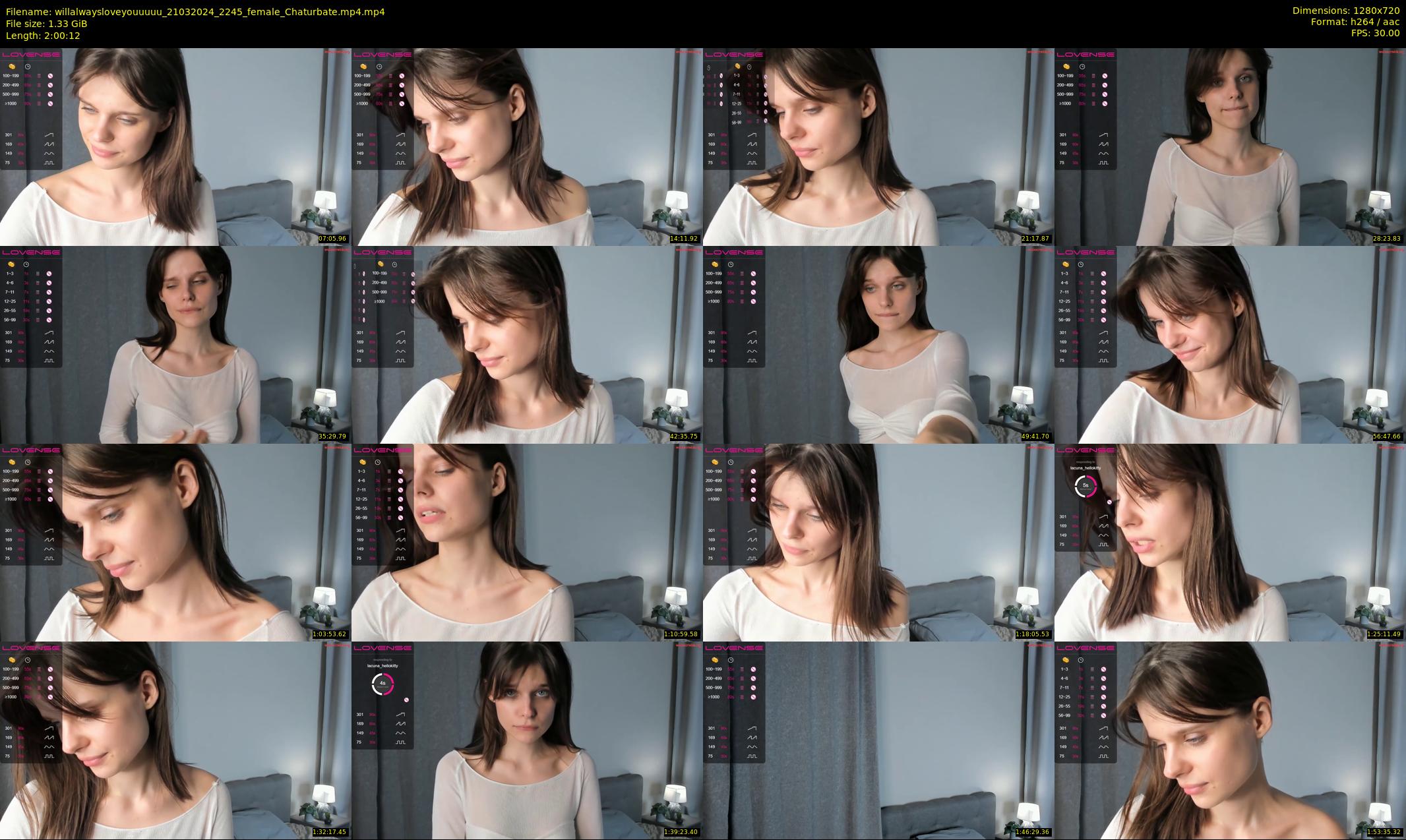 willalwaysloveyouuuuu — 121 minute Chaturbate female cam show recording, 720p, Mar 21, 2024