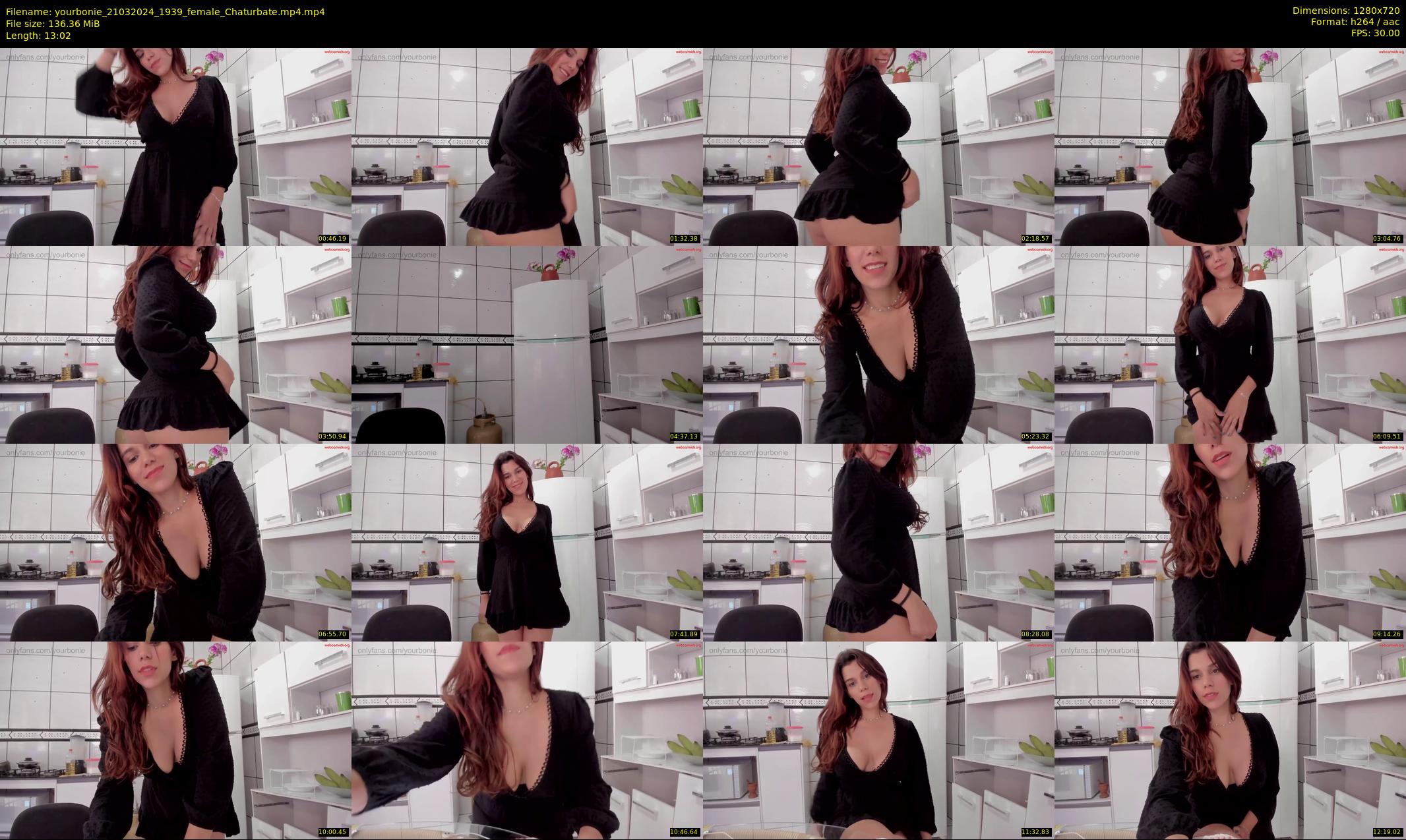 yourbonie — 14 minute Chaturbate female cam show recording, 720p, Mar 21, 2024
