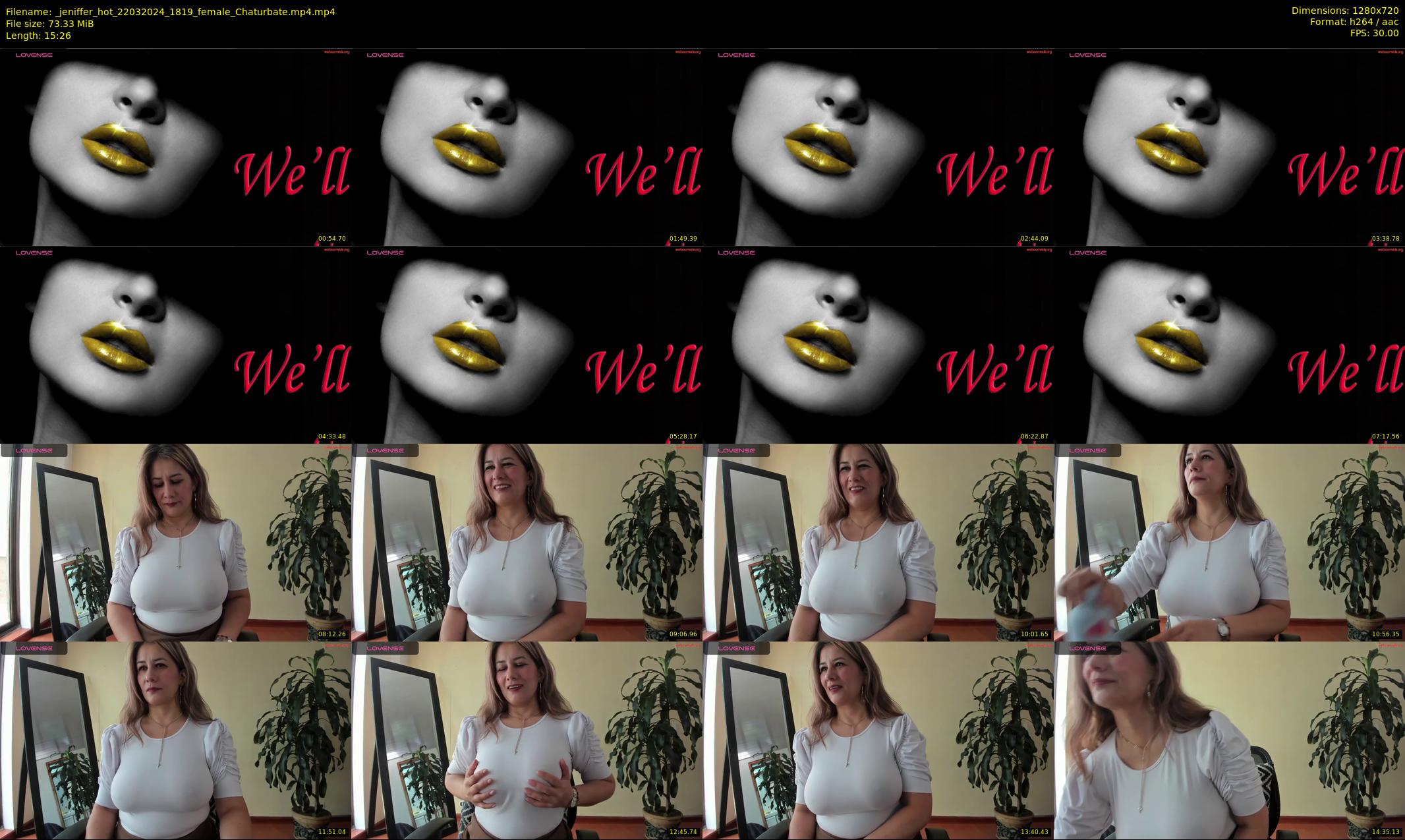 _jeniffer_hot — 16 minute Chaturbate female cam show recording, 720p, Mar 22, 2024