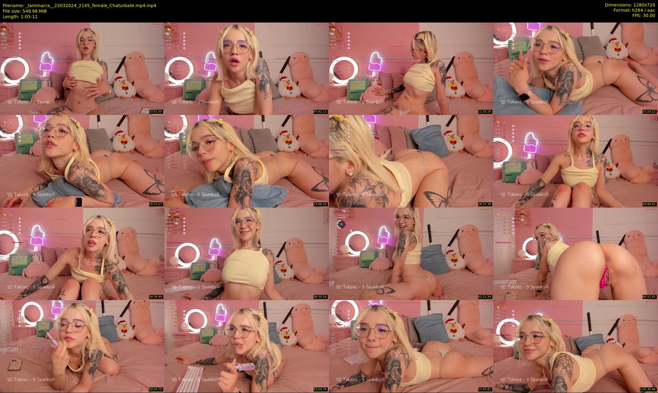 _tammarra_ — 66 minute Chaturbate female cam show recording, 720p, Mar 22, 2024
