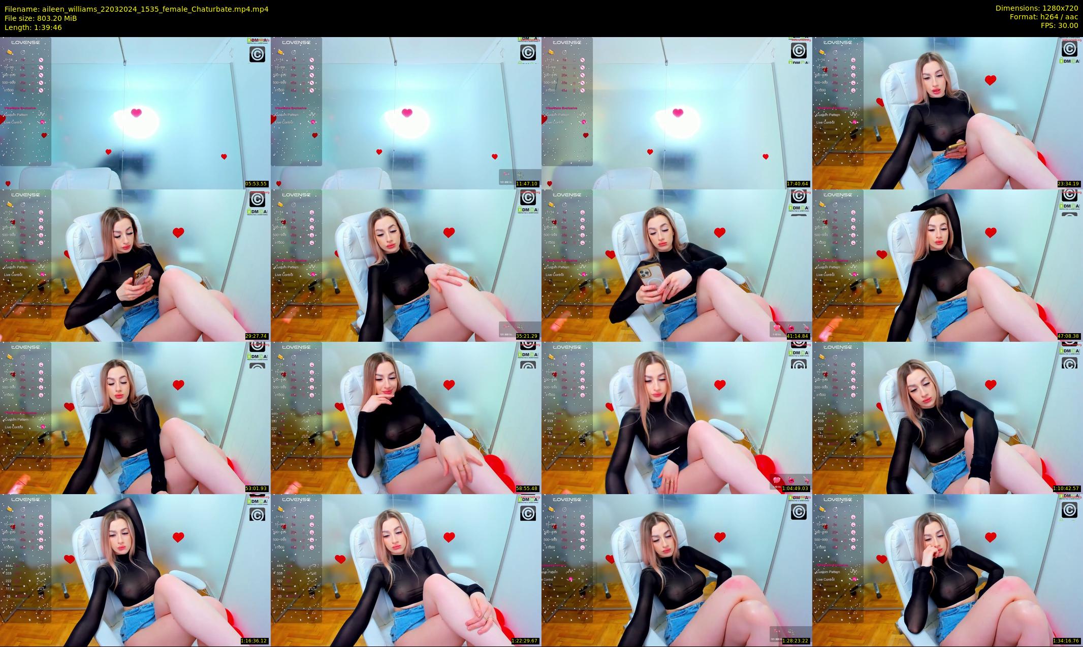 aileen_williams — 100 minute Chaturbate female cam show recording, 720p, Mar 22, 2024