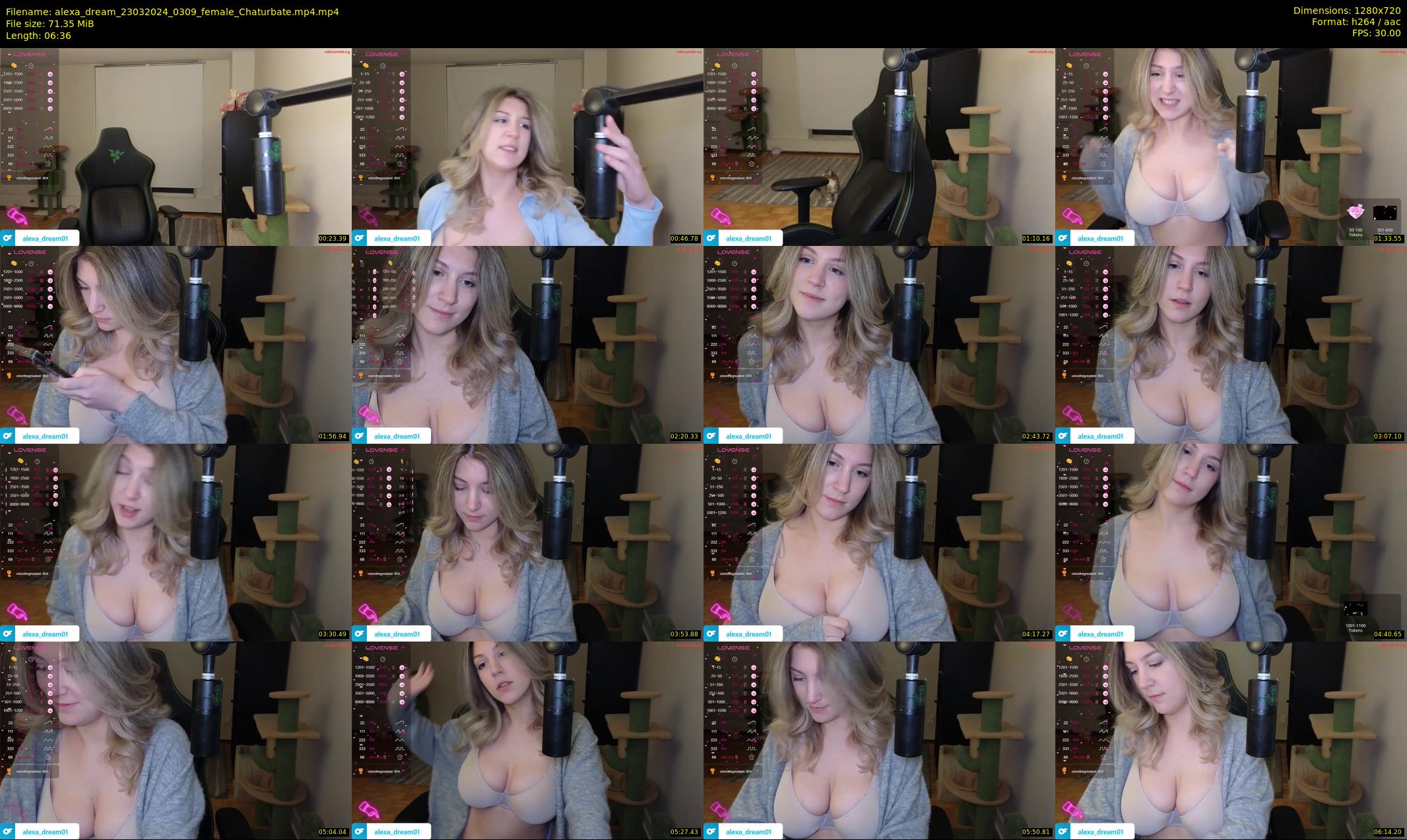 alexa_dream — 7 minute Chaturbate female cam show recording, 720p, Mar 23, 2024