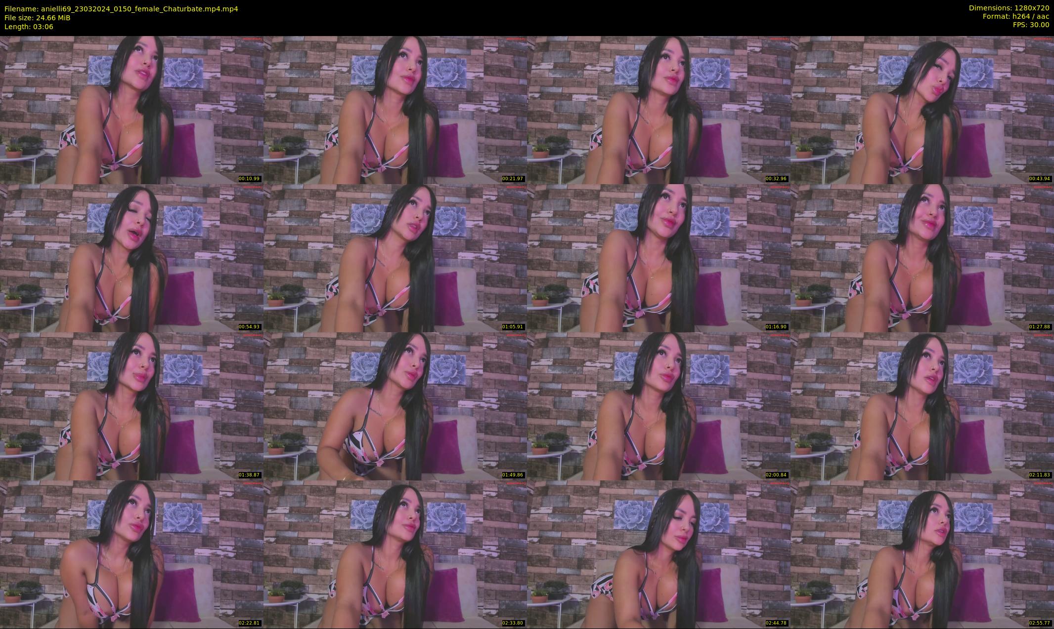 anielli69 — 4 minute Chaturbate female cam show recording, 720p, Mar 23, 2024