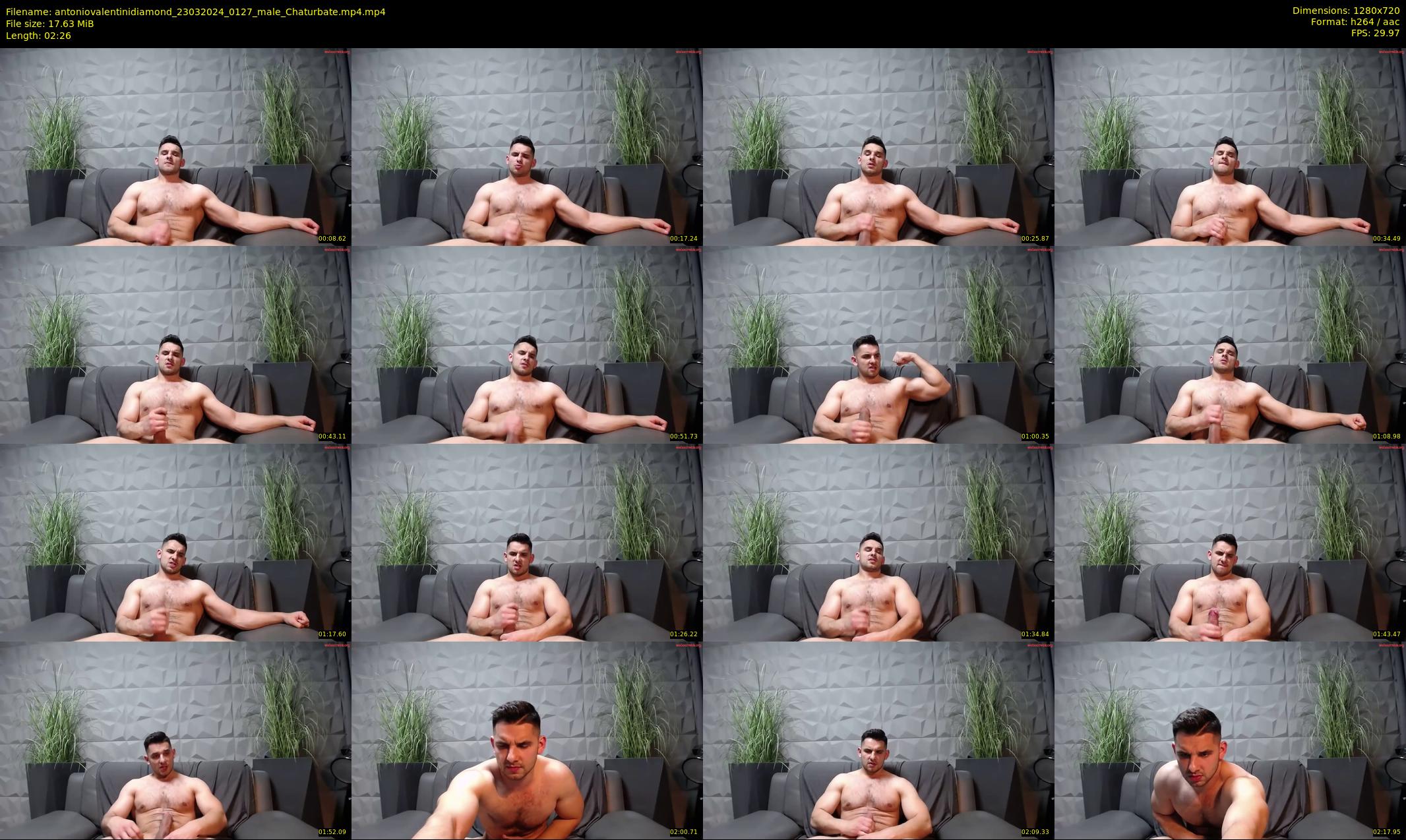 antoniovalentinidiamond — 3 minute Chaturbate male cam show recording, 720p, Mar 23, 2024