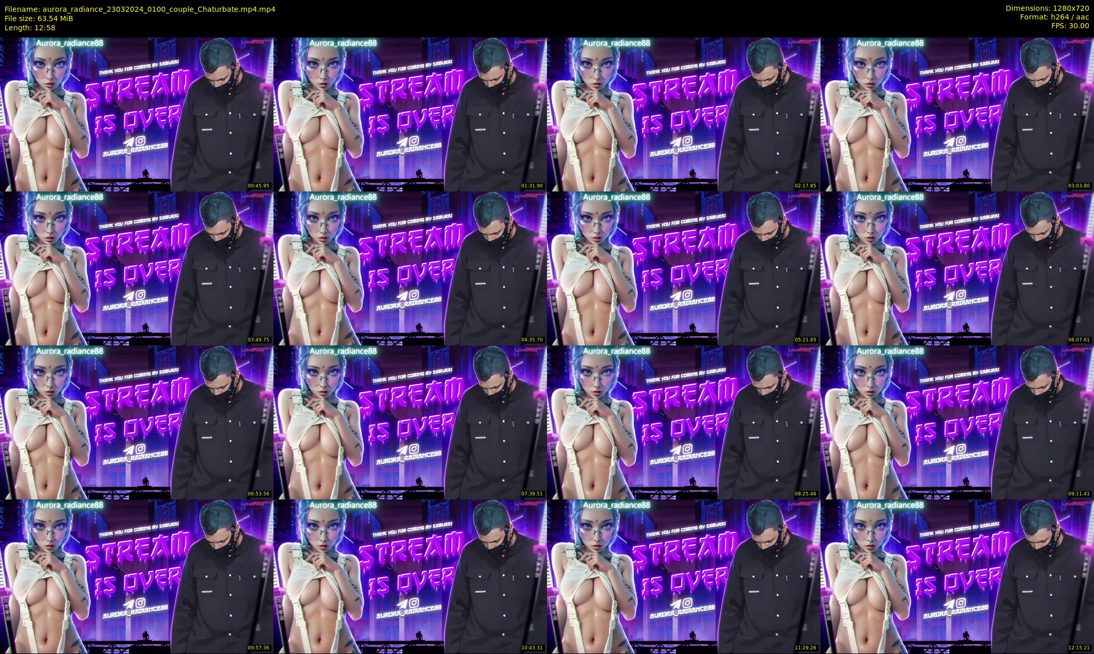 aurora_radiance — 13 minute Chaturbate couple cam show recording, 720p, Mar 23, 2024