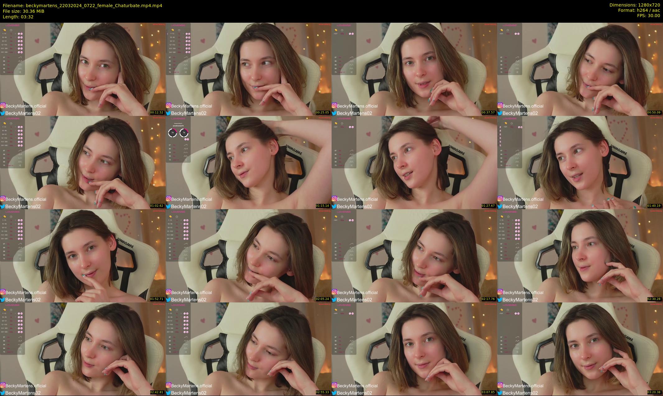 beckymartens — 4 minute Chaturbate female cam show recording, 720p, Mar 22, 2024