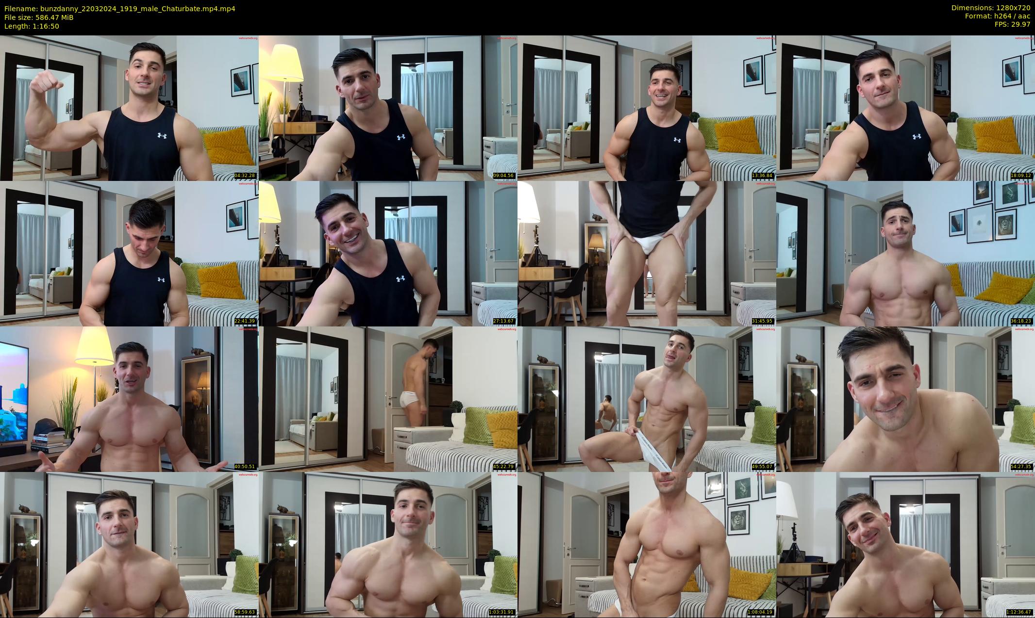 bunzdanny — 77 minute Chaturbate male cam show recording, 720p, Mar 22, 2024