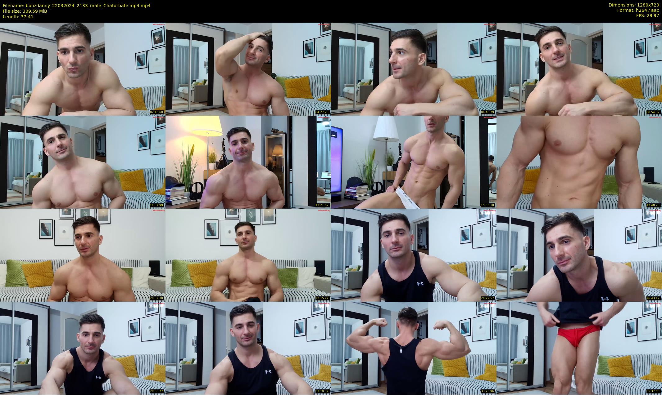 bunzdanny — 38 minute Chaturbate male cam show recording, 720p, Mar 22, 2024
