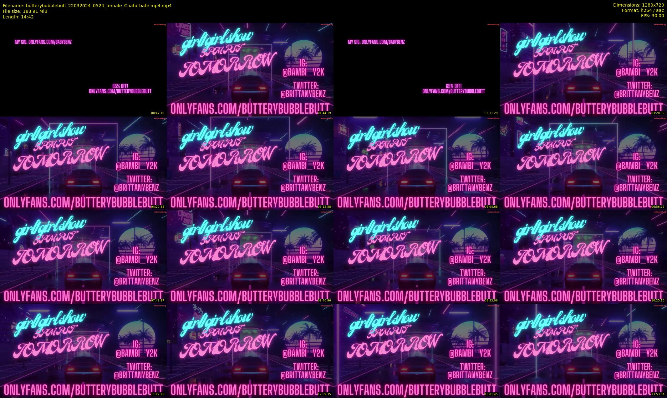 butterybubblebutt — 15 minute Chaturbate couple cam show recording, 720p, Mar 22, 2024