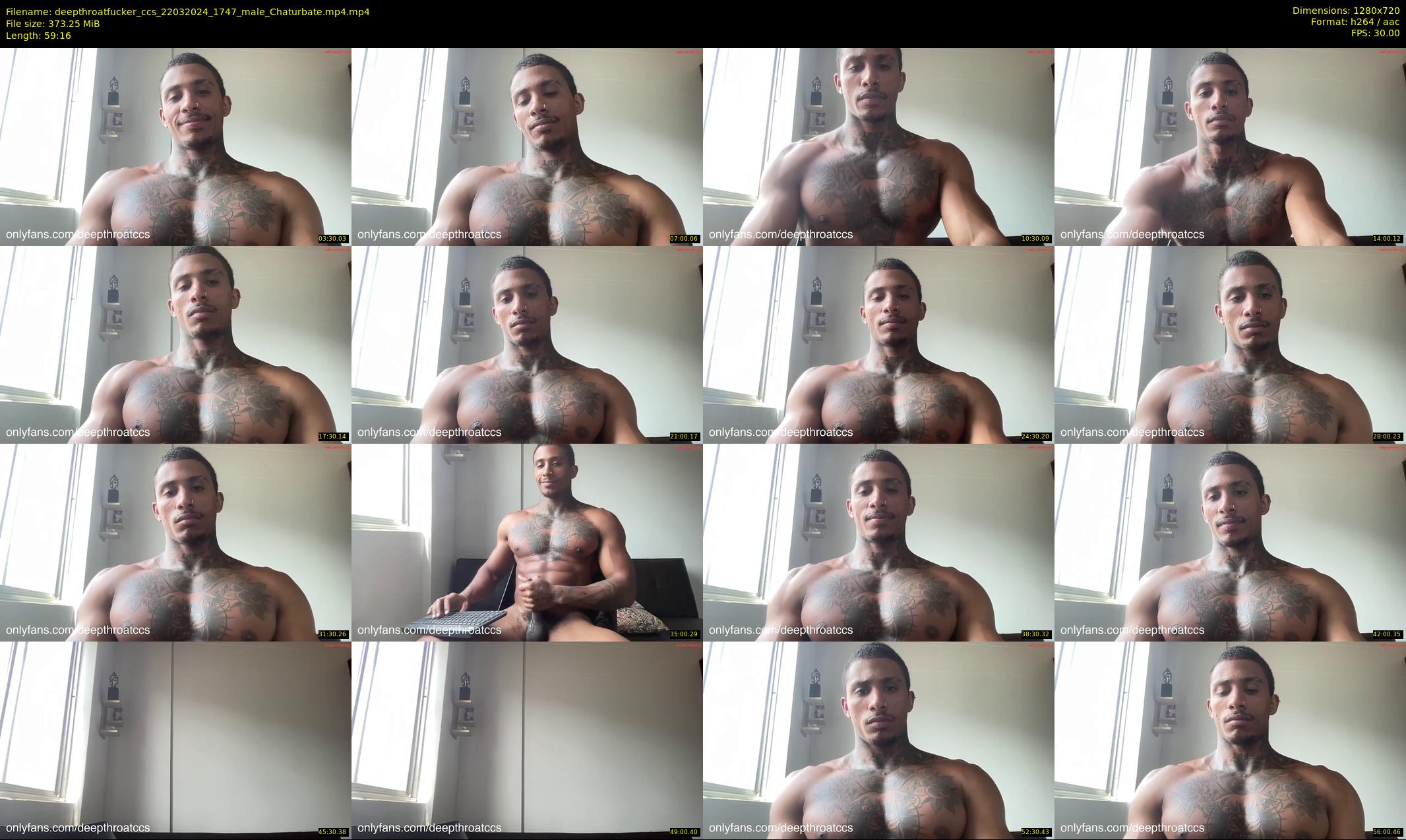 deepthroatfucker_ccs — 60 minute Chaturbate male cam show recording, 720p, Mar 22, 2024