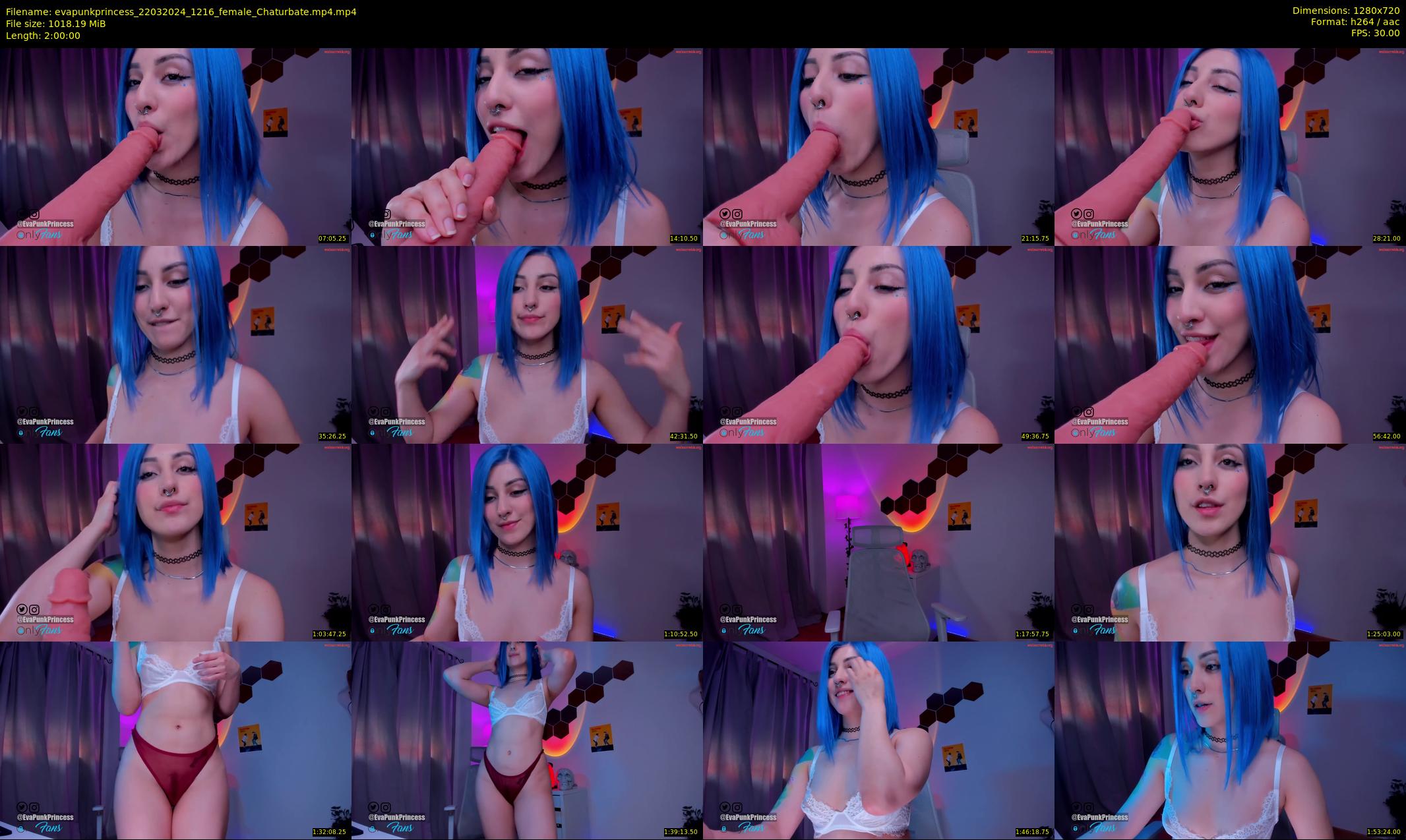 evapunkprincess — 120 minute Chaturbate female cam show recording, 720p, Mar 22, 2024
