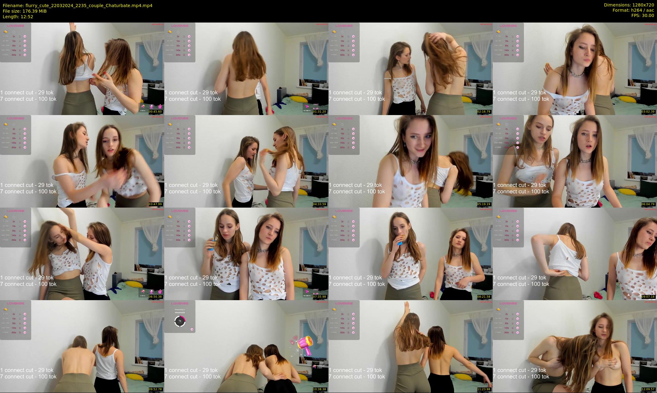 flurry_cute — 13 minute Chaturbate couple cam show recording, 720p, Mar 22, 2024