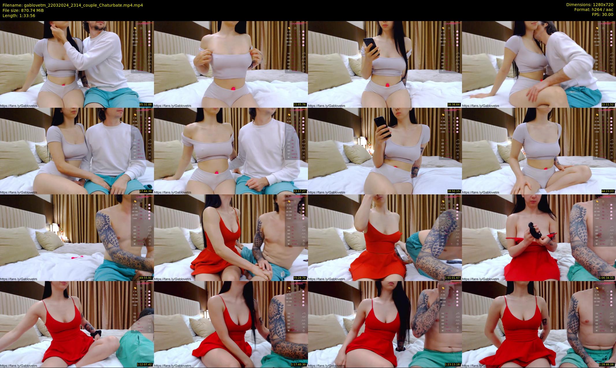 gablovetm — 94 minute Chaturbate couple cam show recording, 720p, Mar 22, 2024