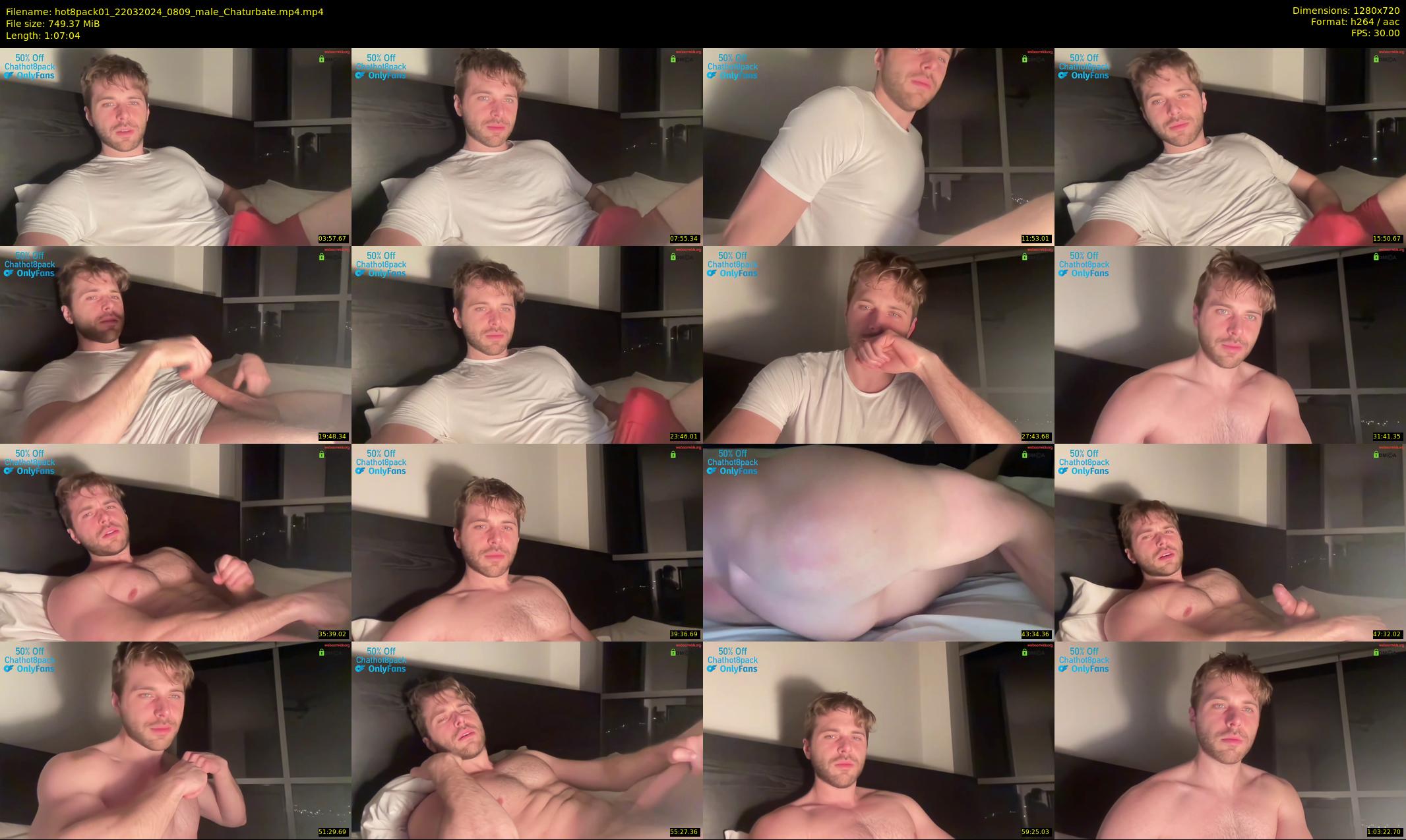 hot8pack01 — 68 minute Chaturbate male cam show recording, 720p, Mar 22, 2024