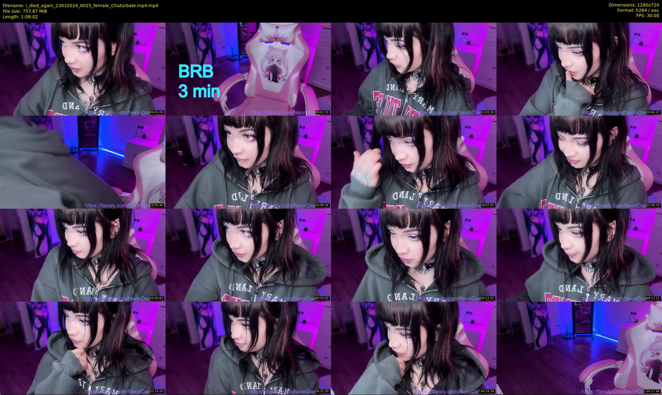 i_died_again — 69 minute Chaturbate female cam show recording, 720p, Mar 23, 2024