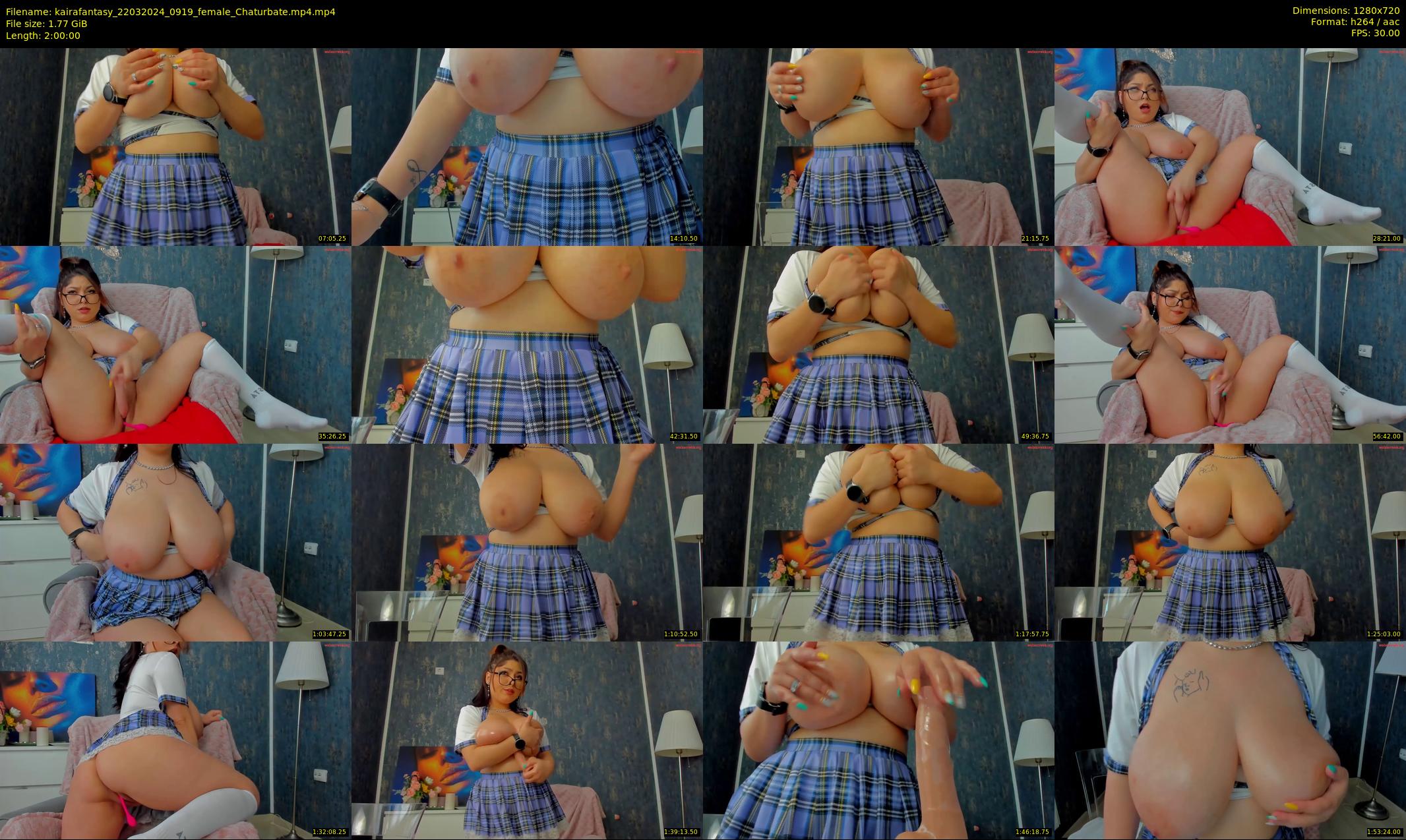 kairafantasy — 120 minute Chaturbate female cam show recording, 720p, Mar 22, 2024