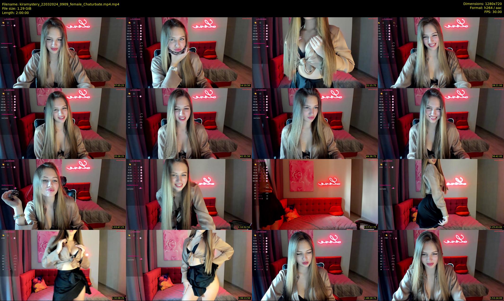 kiramystery — 120 minute Chaturbate female cam show recording, 720p, Mar 22, 2024