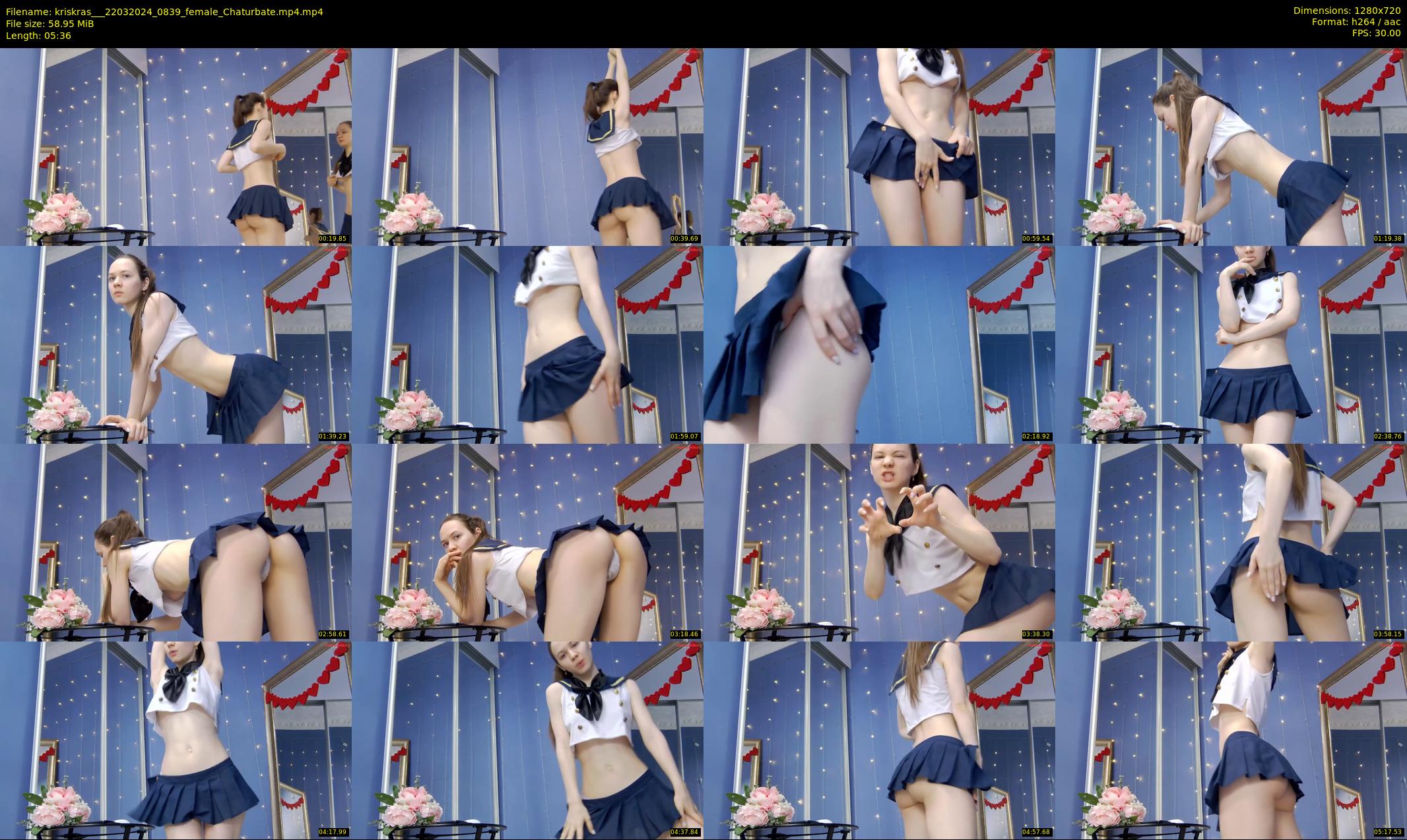 kriskras__ — 6 minute Chaturbate female cam show recording, 720p, Mar 22, 2024
