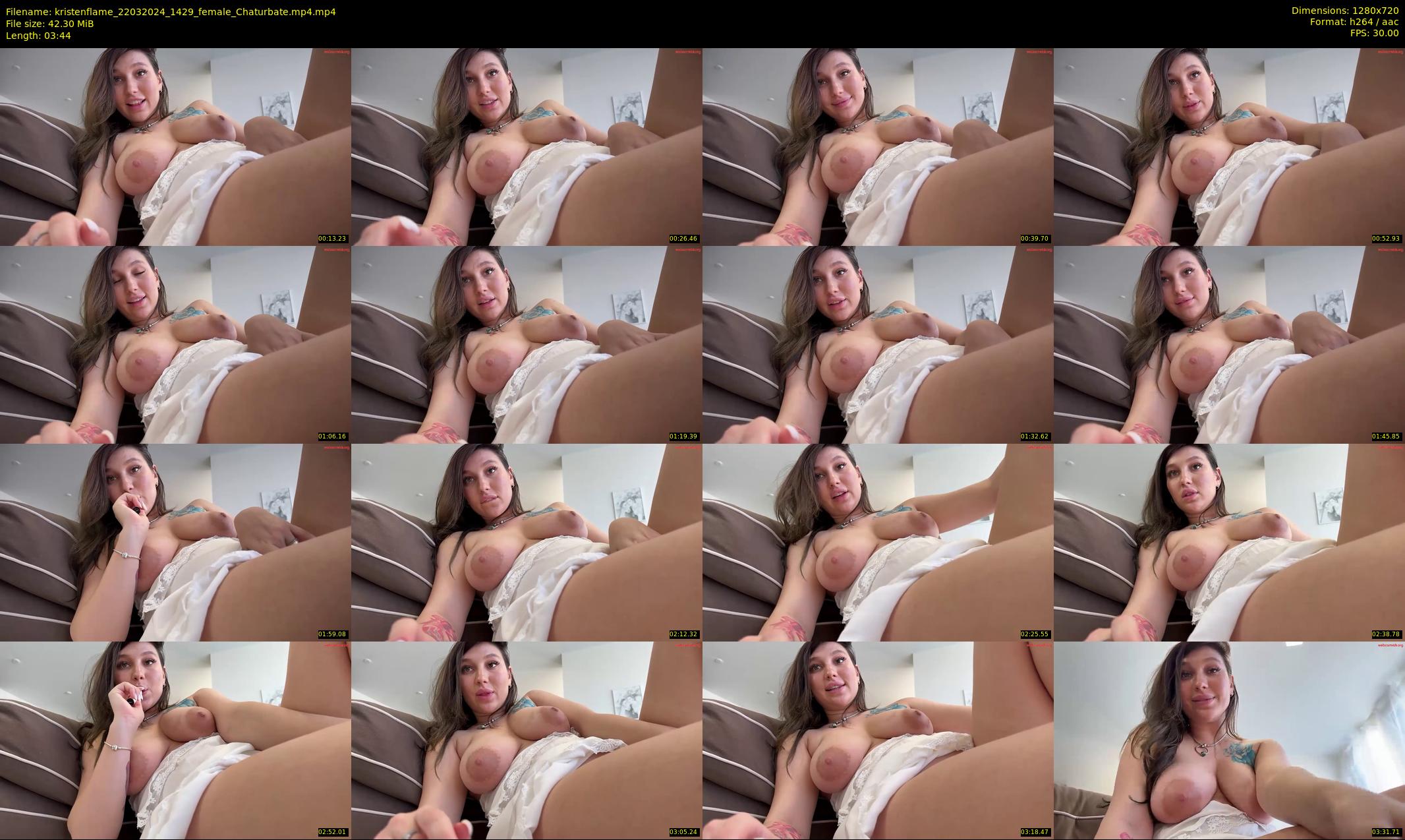 kristenflame — 4 minute Chaturbate couple cam show recording, 720p, Mar 22, 2024