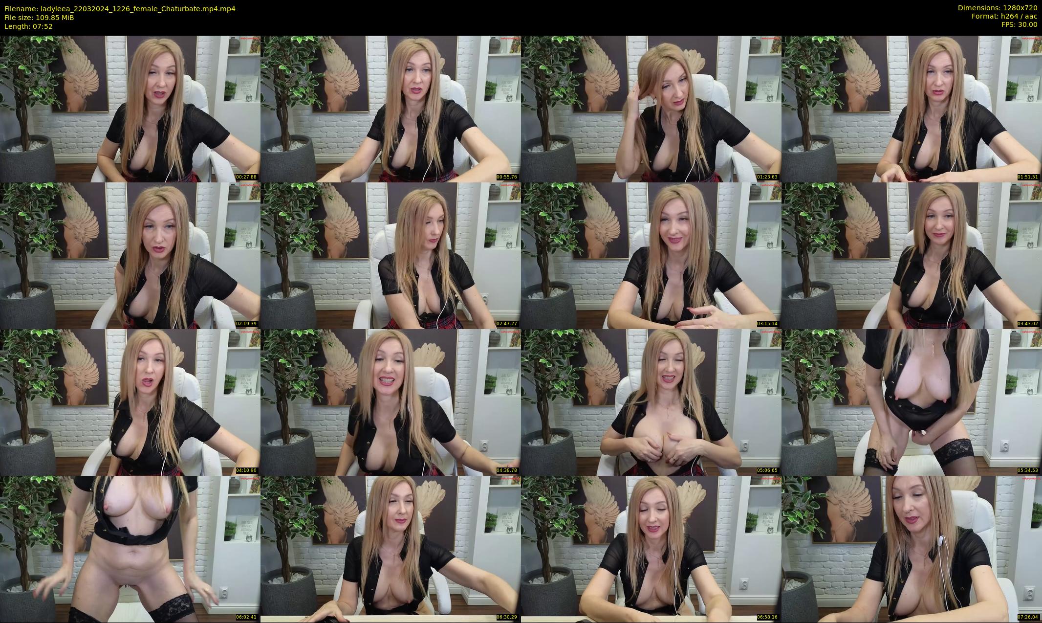 ladyleea — 8 minute Chaturbate female cam show recording, 720p, Mar 22, 2024