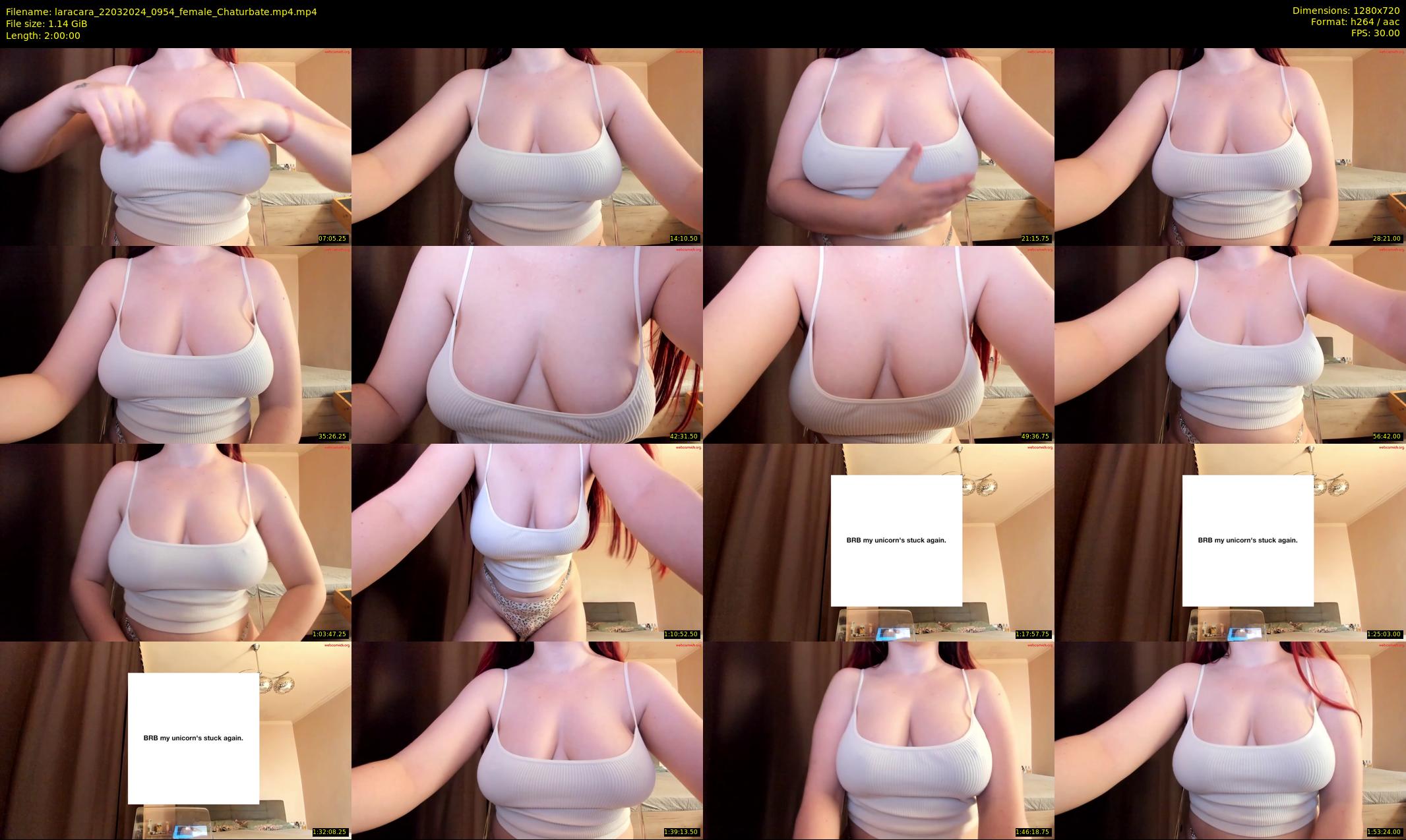 laracara — 120 minute Chaturbate female cam show recording, 720p, Mar 22, 2024