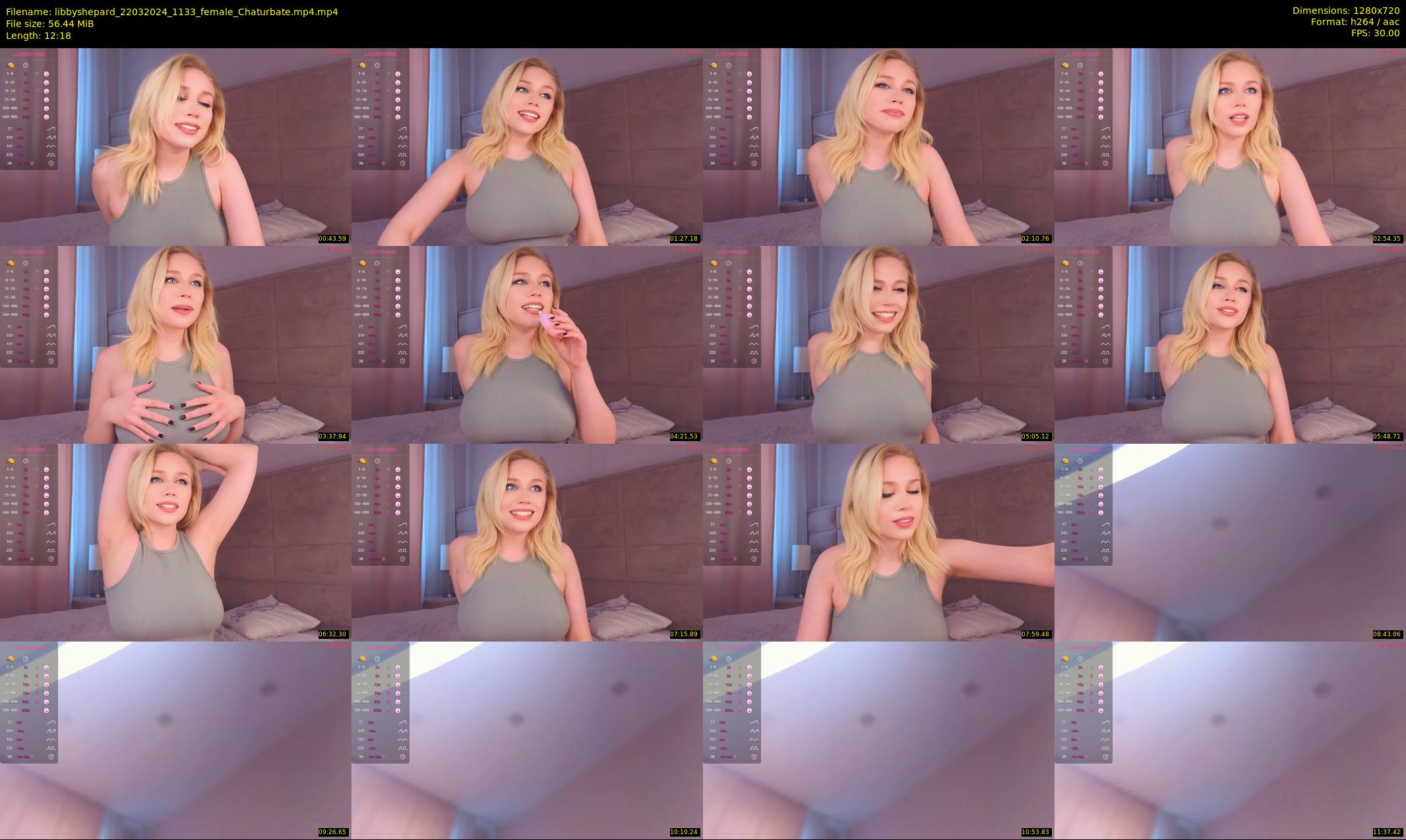 libbyshepard — 13 minute Chaturbate female cam show recording, 720p, Mar 22, 2024
