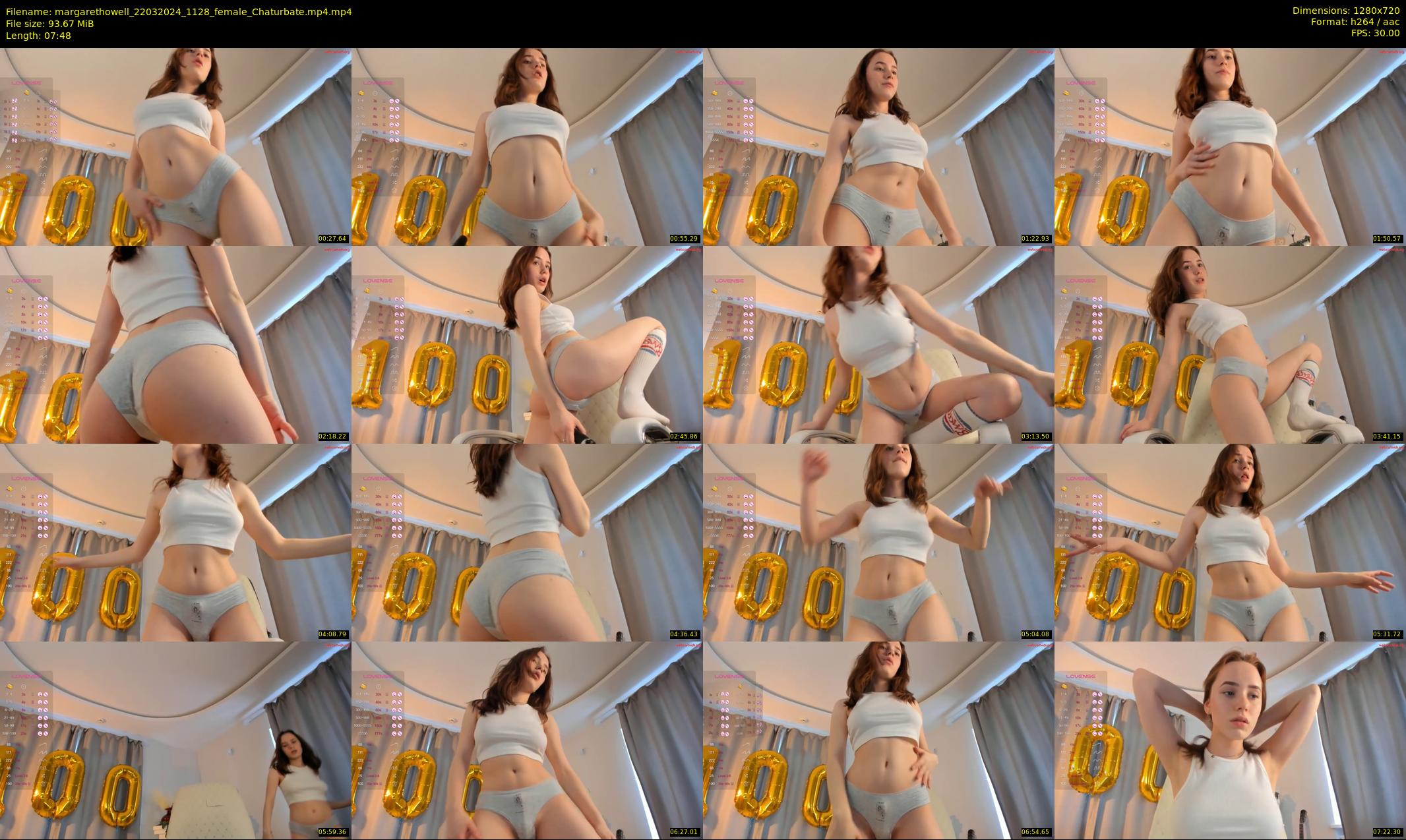 margarethowell — 8 minute Chaturbate female cam show recording, 720p, Mar 22, 2024