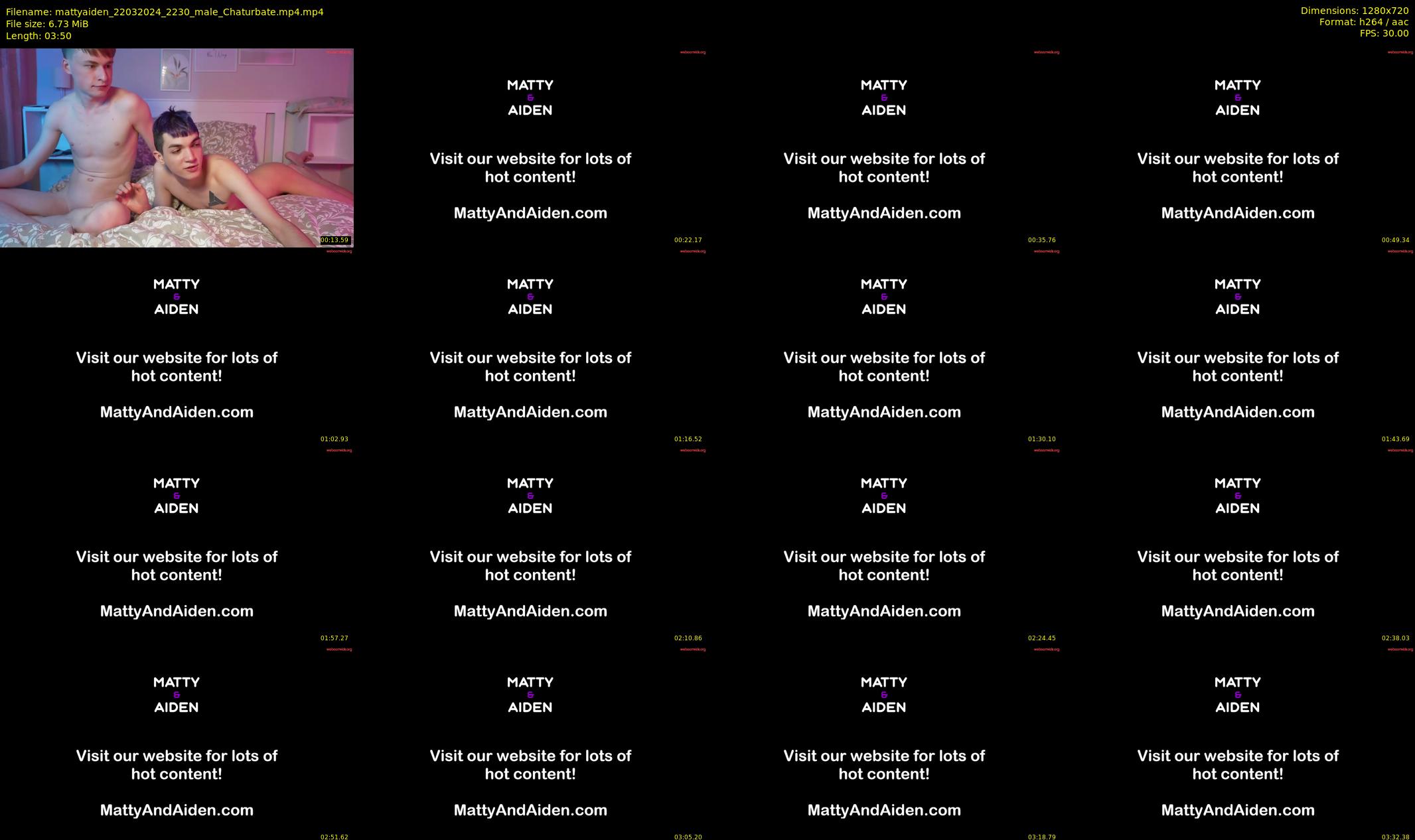 mattyaiden — 4 minute Chaturbate male cam show recording, 720p, Mar 22, 2024