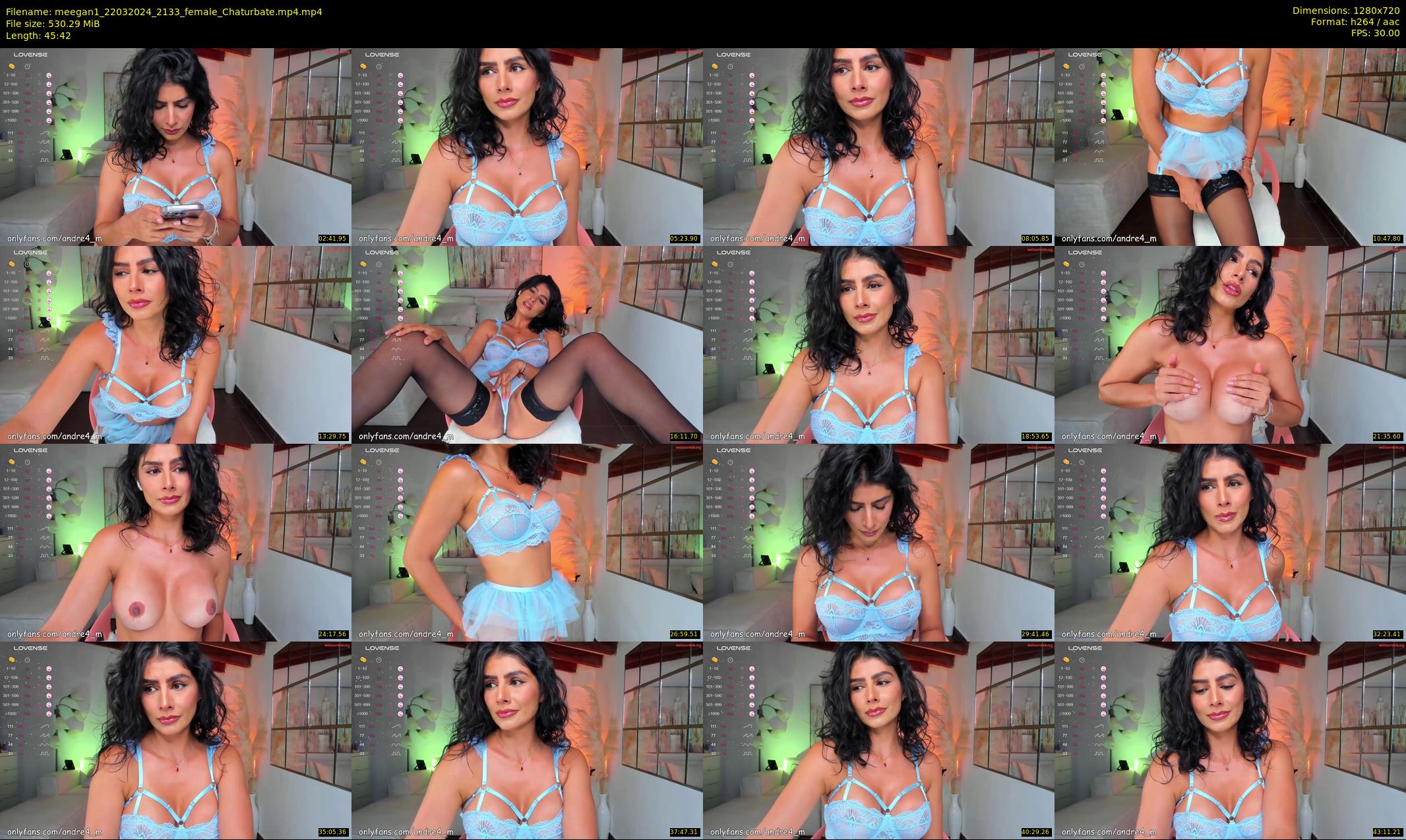 meegan1 — 46 minute Chaturbate female cam show recording, 720p, Mar 22, 2024