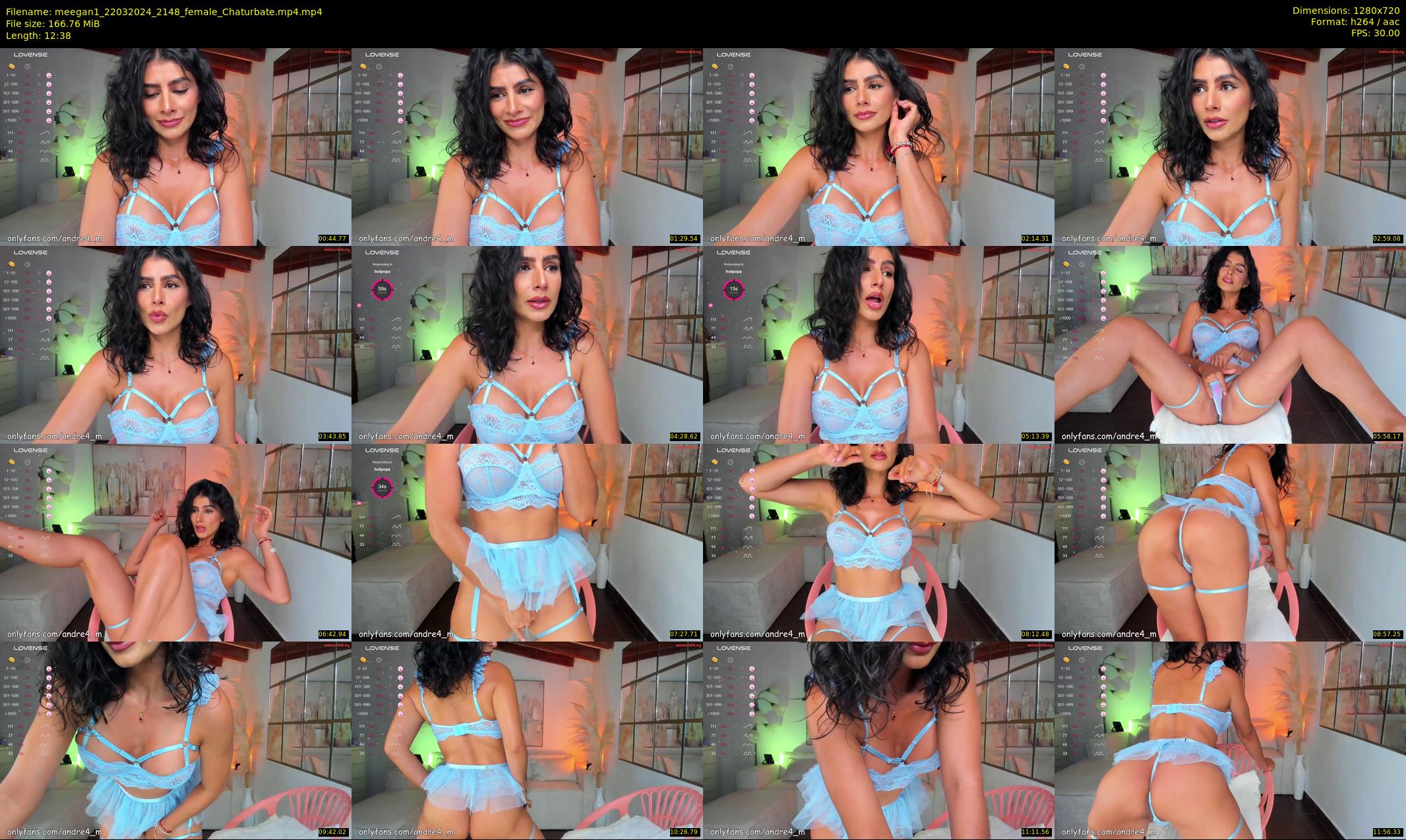 meegan1 — 13 minute Chaturbate female cam show recording, 720p, Mar 22, 2024