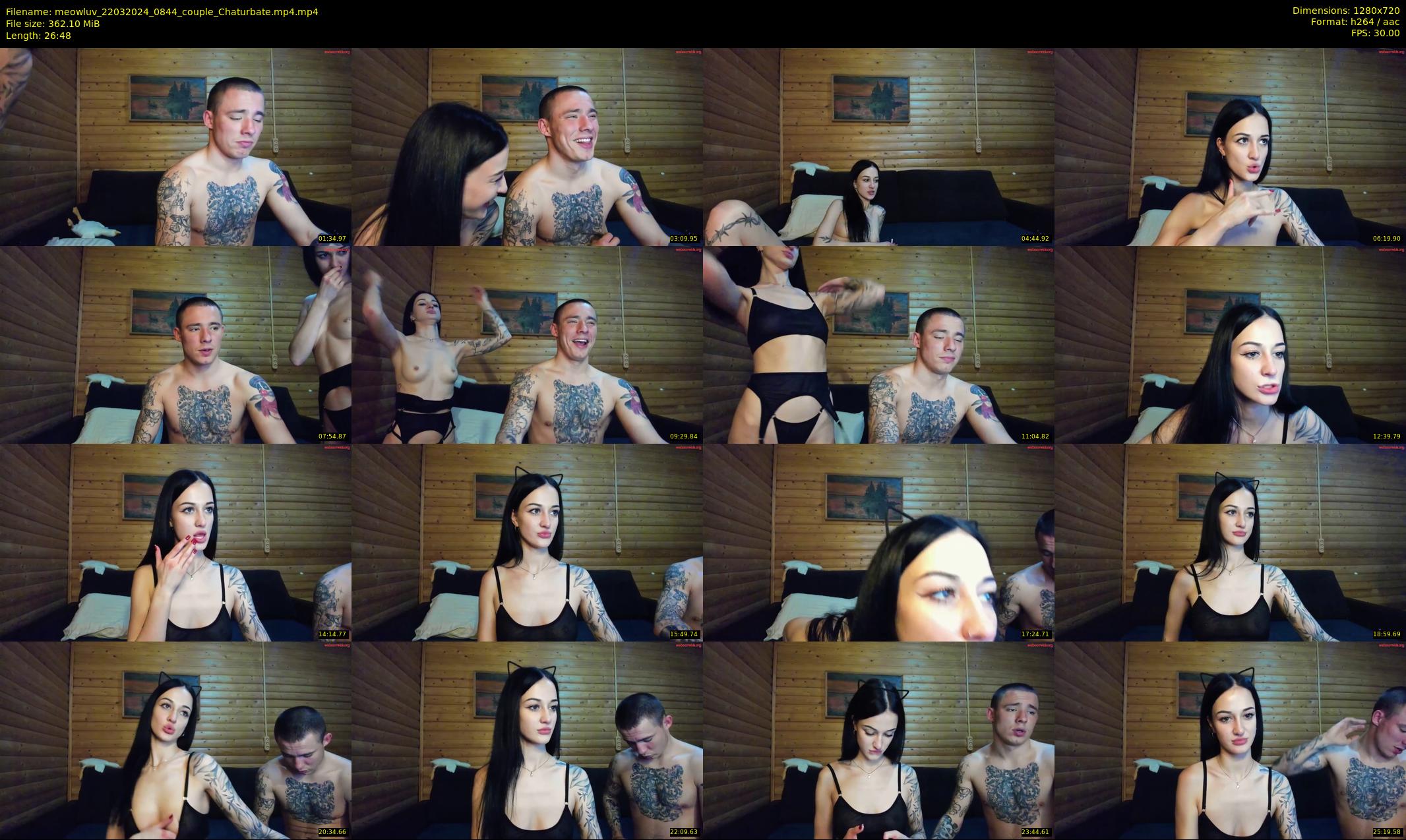 meowluv — 27 minute Chaturbate couple cam show recording, 720p, Mar 22, 2024