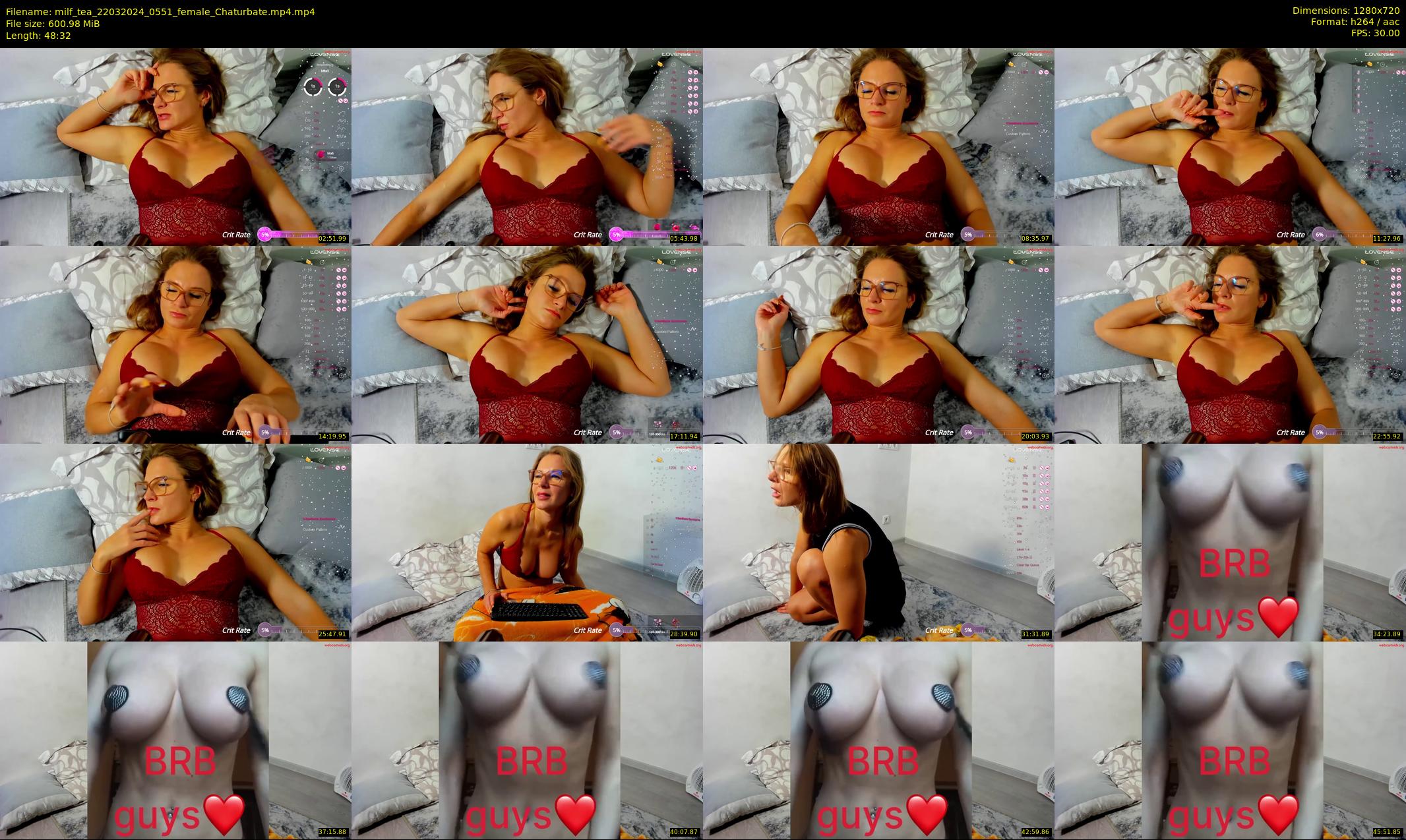 milf_tea — 49 minute Chaturbate female cam show recording, 720p, Mar 22, 2024