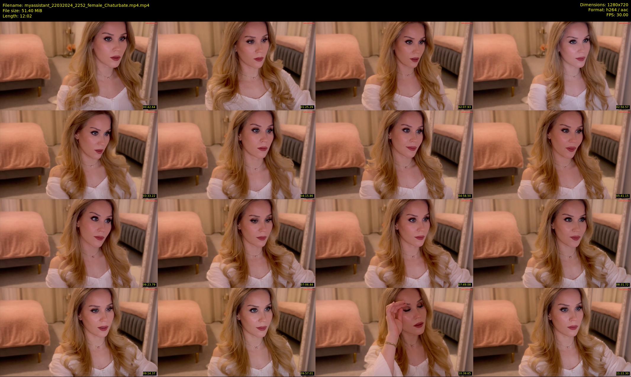 myassistant — 13 minute Chaturbate female cam show recording, 720p, Mar 22, 2024
