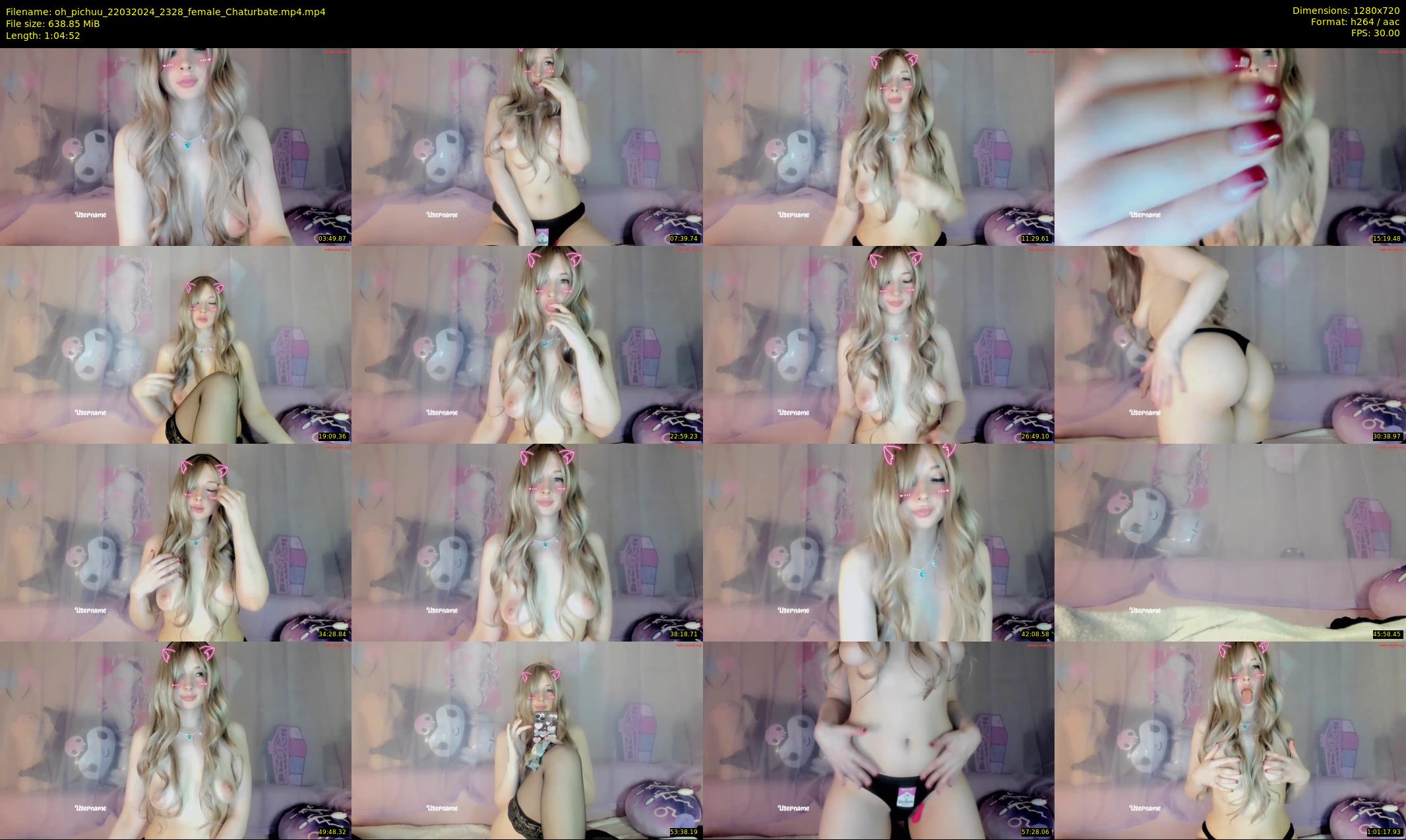 oh_pichuu — 65 minute Chaturbate female cam show recording, 720p, Mar 22, 2024