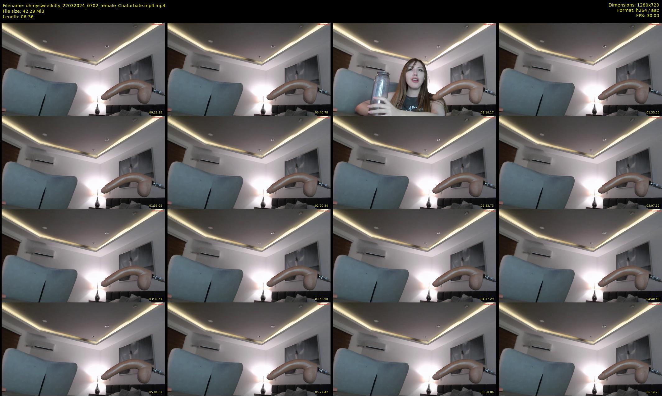 ohmysweetkitty — 7 minute Chaturbate female cam show recording, 720p, Mar 22, 2024